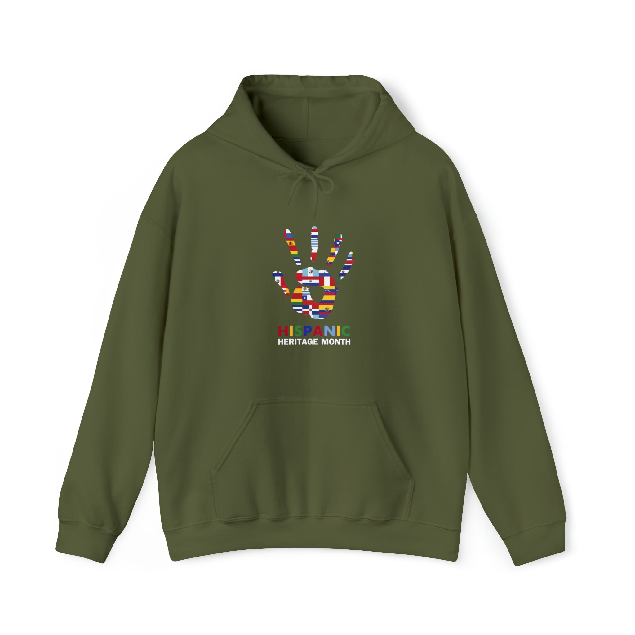 Flag Handprint - Hispanic Heritage Month Unisex Hoodie