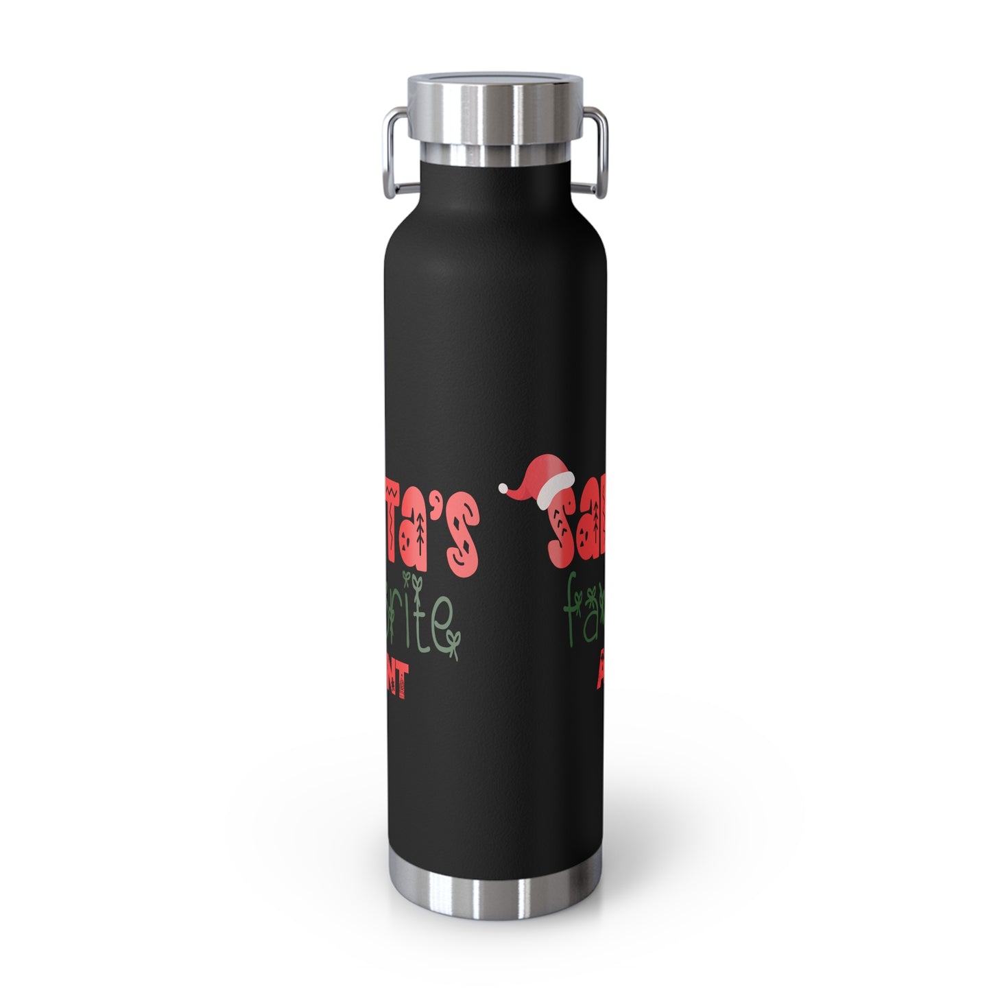 Santa's Favorite Aunt Copper Vacuum Insulated Bottle, 22oz