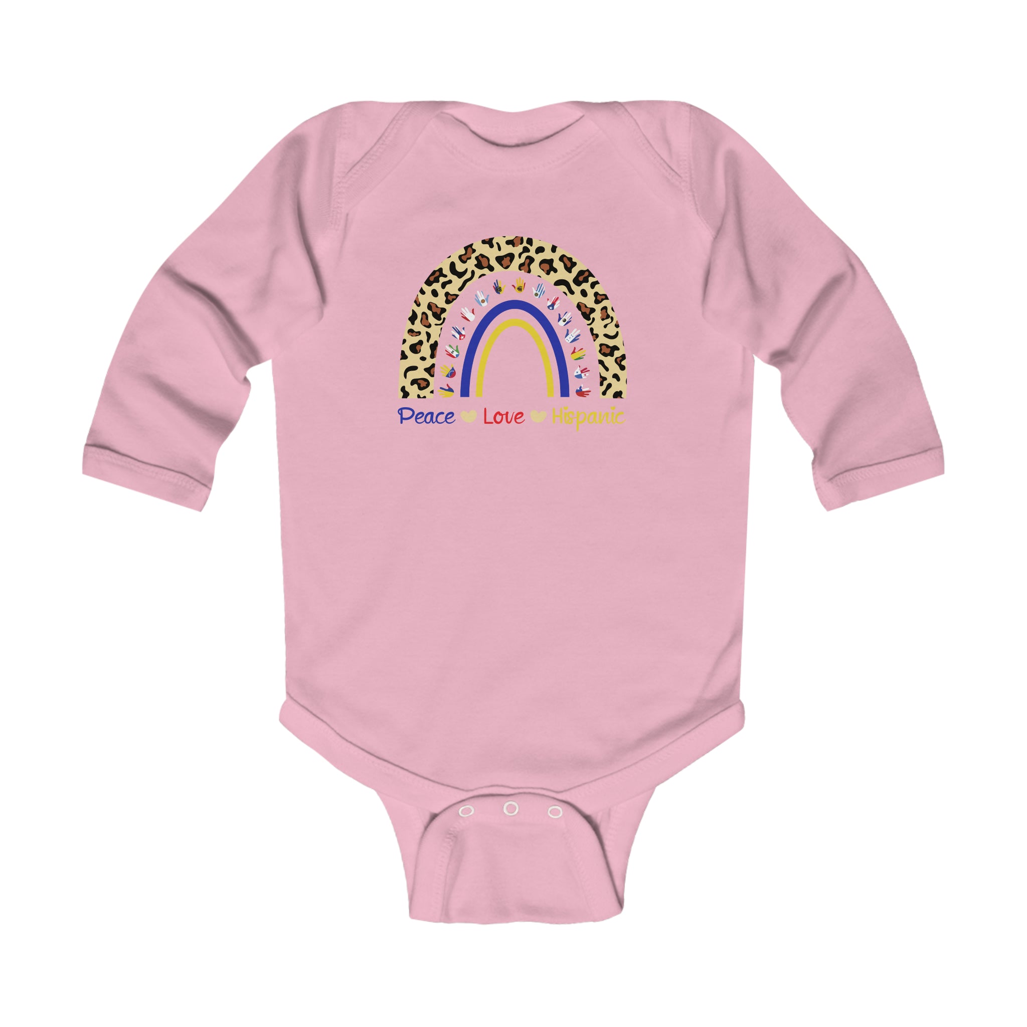 Leopard Rainbow - Hispanic Heritage Month Infant Long Sleeve Bodysuit