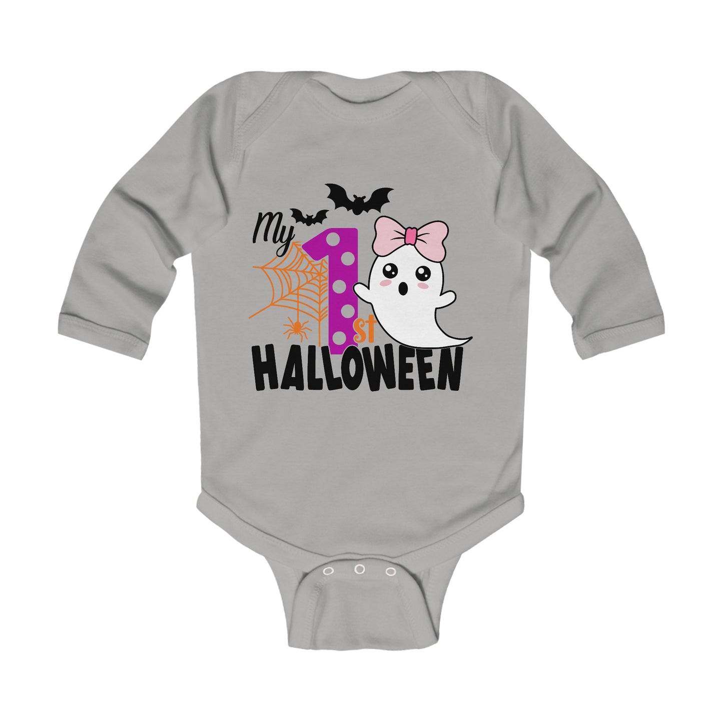 My First Halloween Infant Long Sleeve Bodysuit Onesie