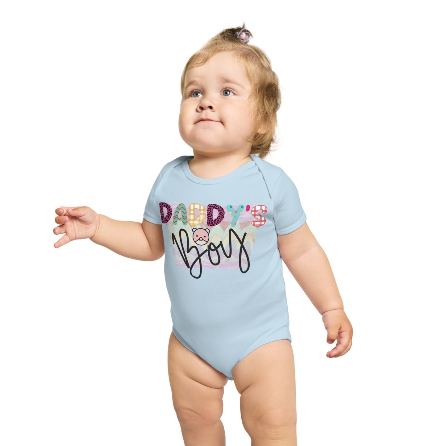 Daddy's Boy, Daddy's Boy Onesie, Daddy's Boy Jumpsuit, Daddy's Boy Bodysuit, Short Sleeve Baby Bodysuit, 100% cotton onesie