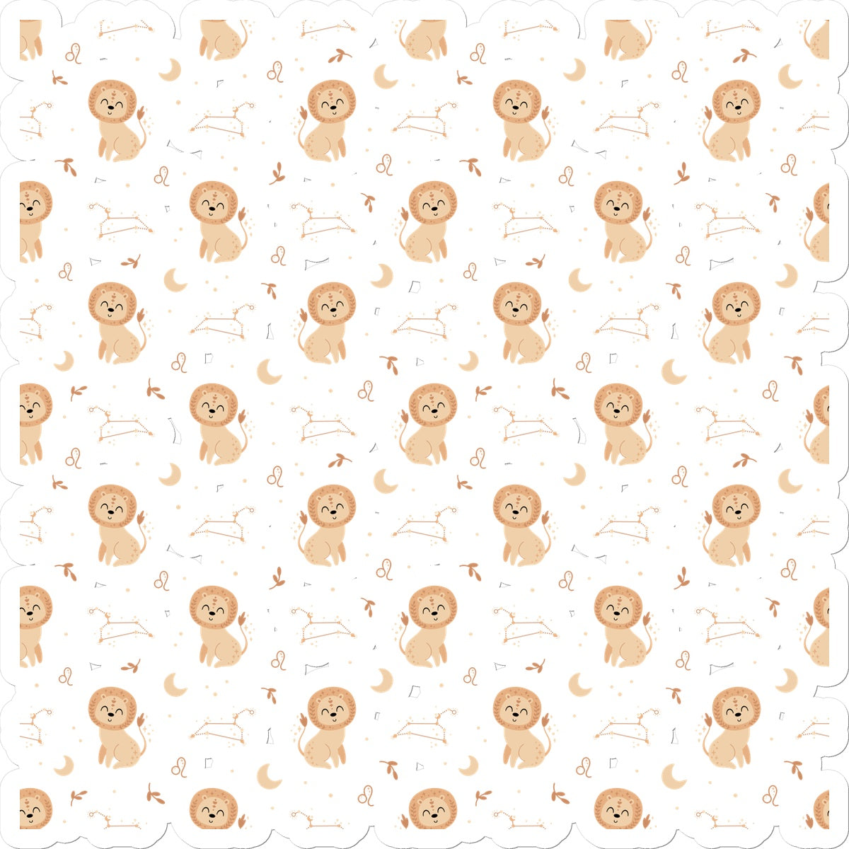 Leo Pattern Sticker