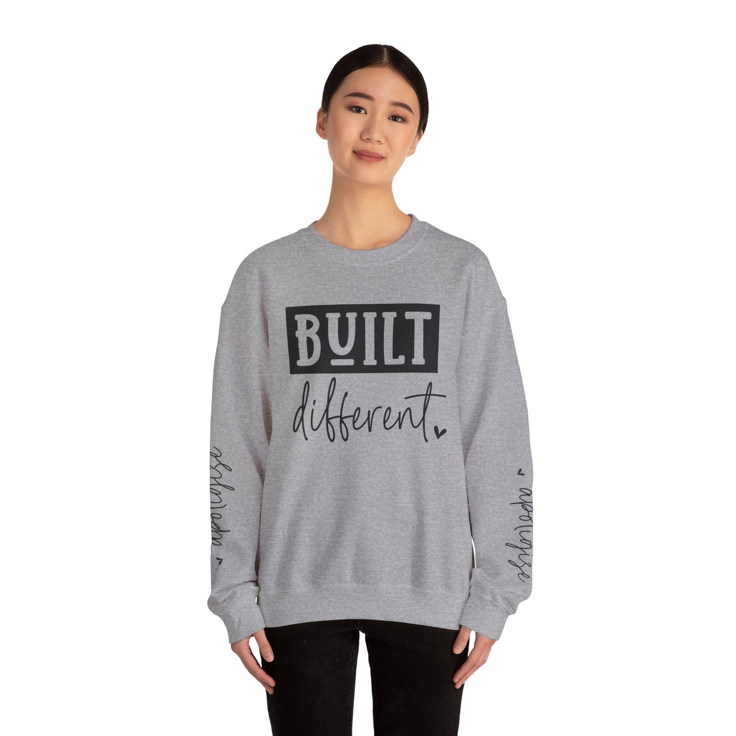 Built Different & Don't Apologise, Unisex Heavy Blend™ Crewneck Sweatshirt