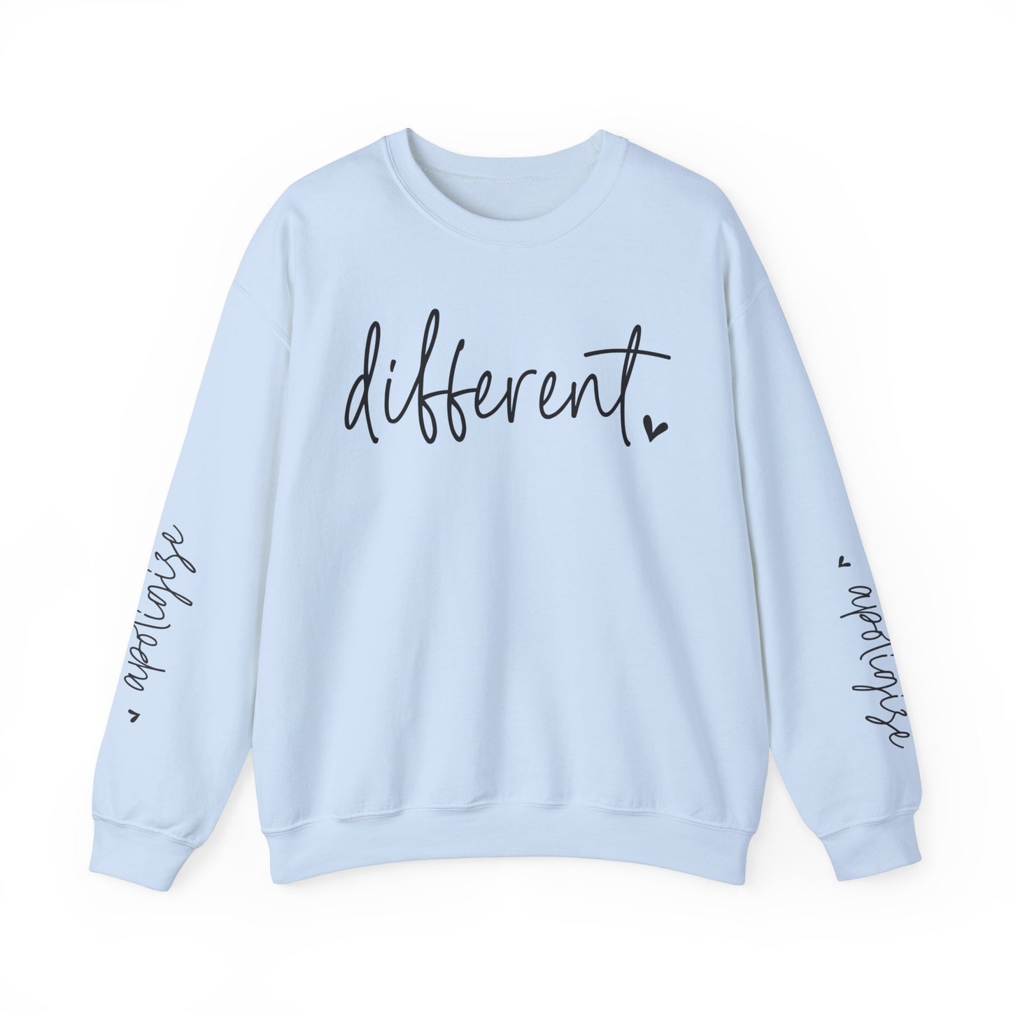 Different & Don't Apologise, Unisex Heavy Blend™ Crewneck Sweatshirt