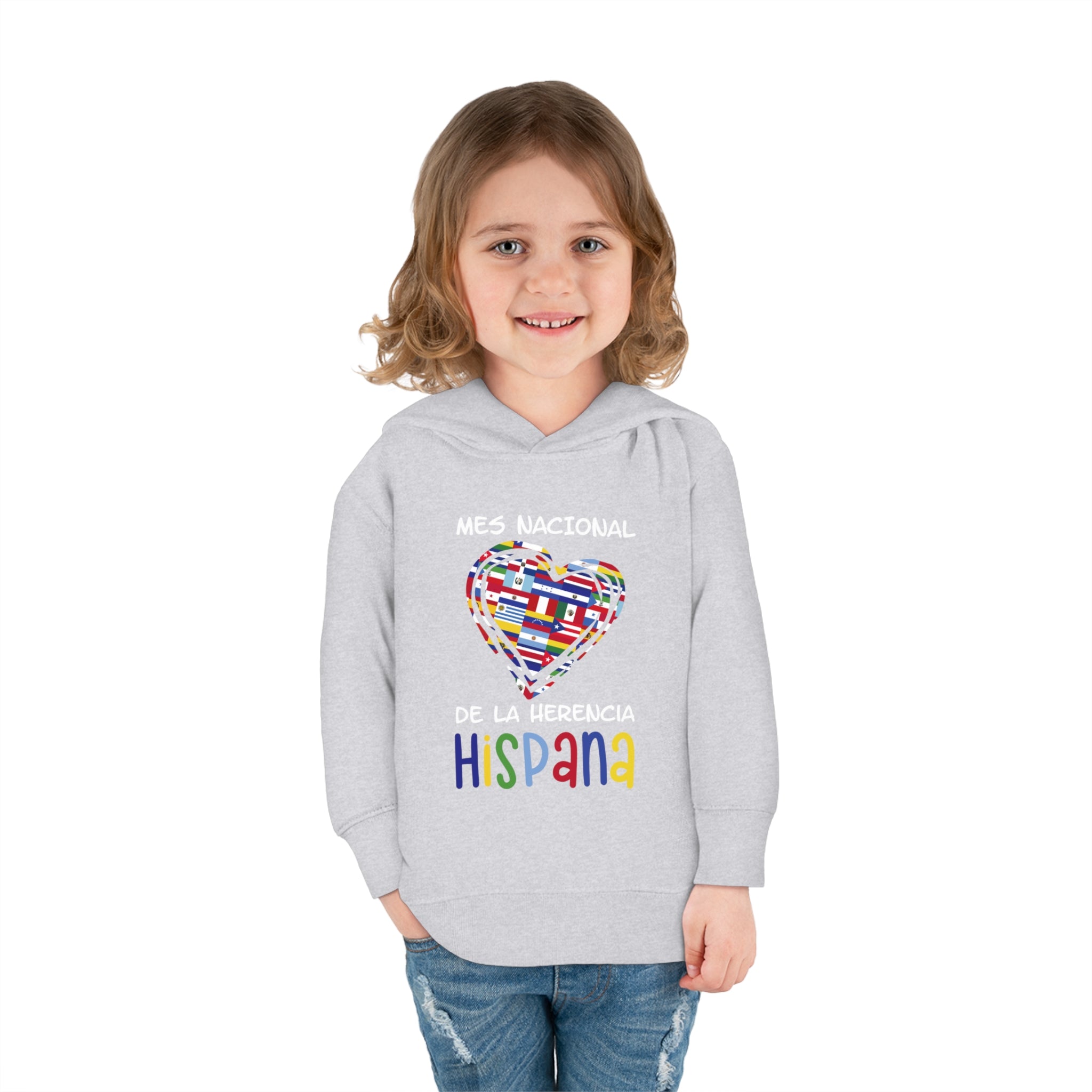 Mes Nacional Heart - Hispanic Heritage Month Toddler Hoodie