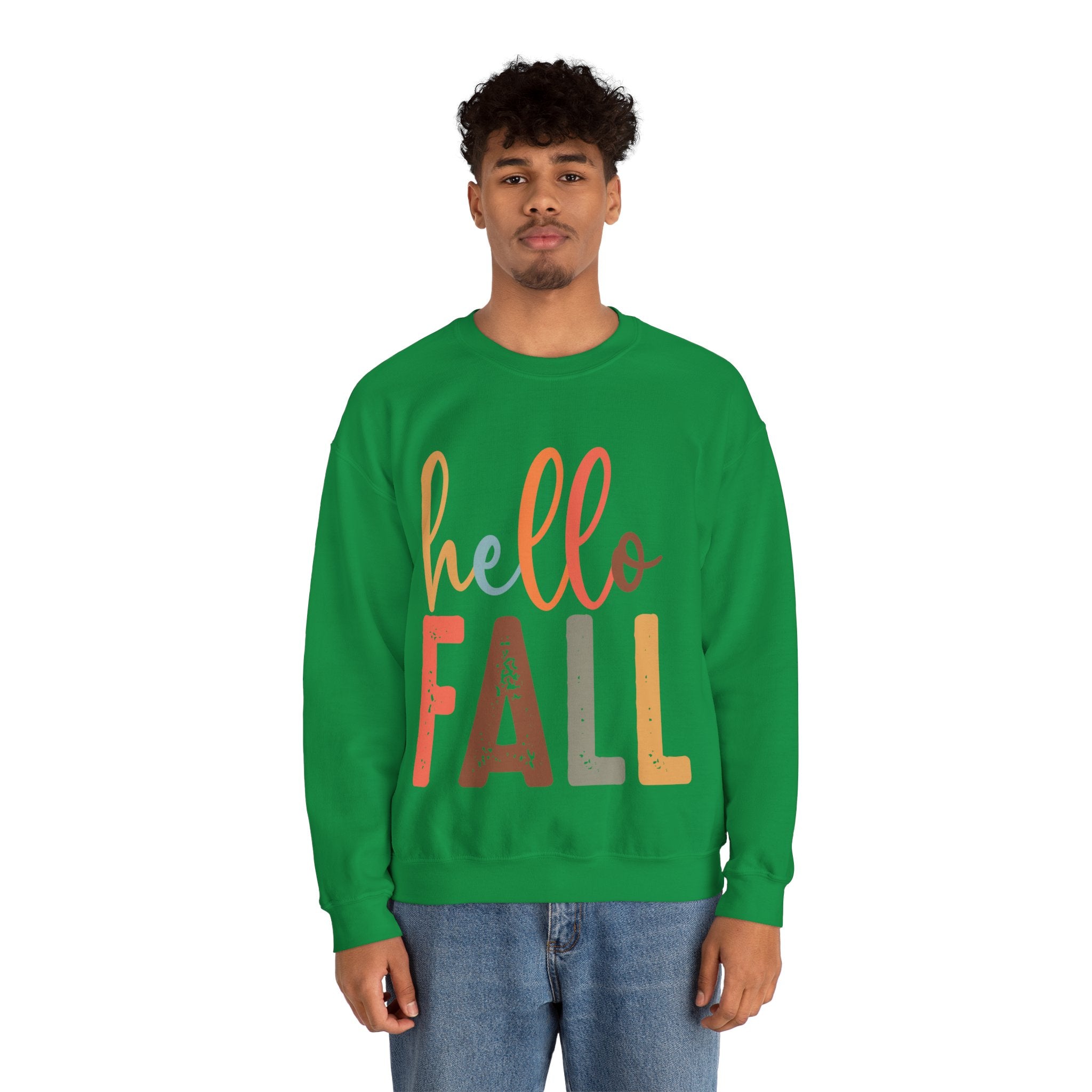 Hello Fall, Hellow Fall Sweatshirt,  Unisex Heavy Blend™ Crewneck Sweatshirt