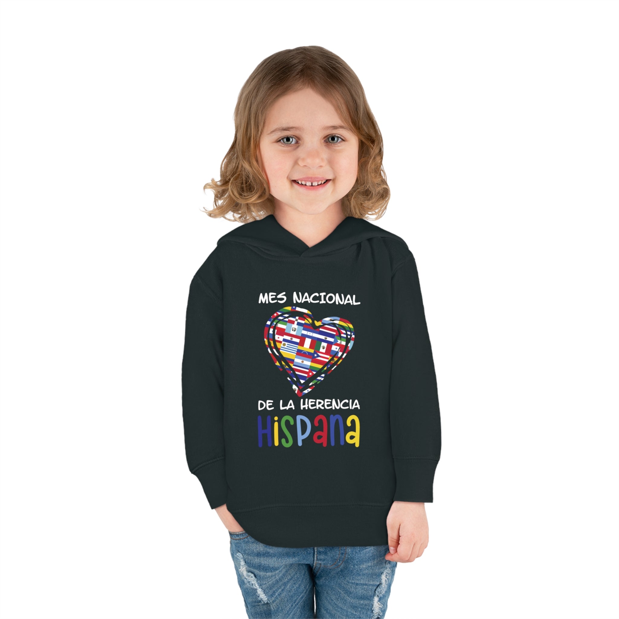 Mes Nacional Heart - Hispanic Heritage Month Toddler Hoodie