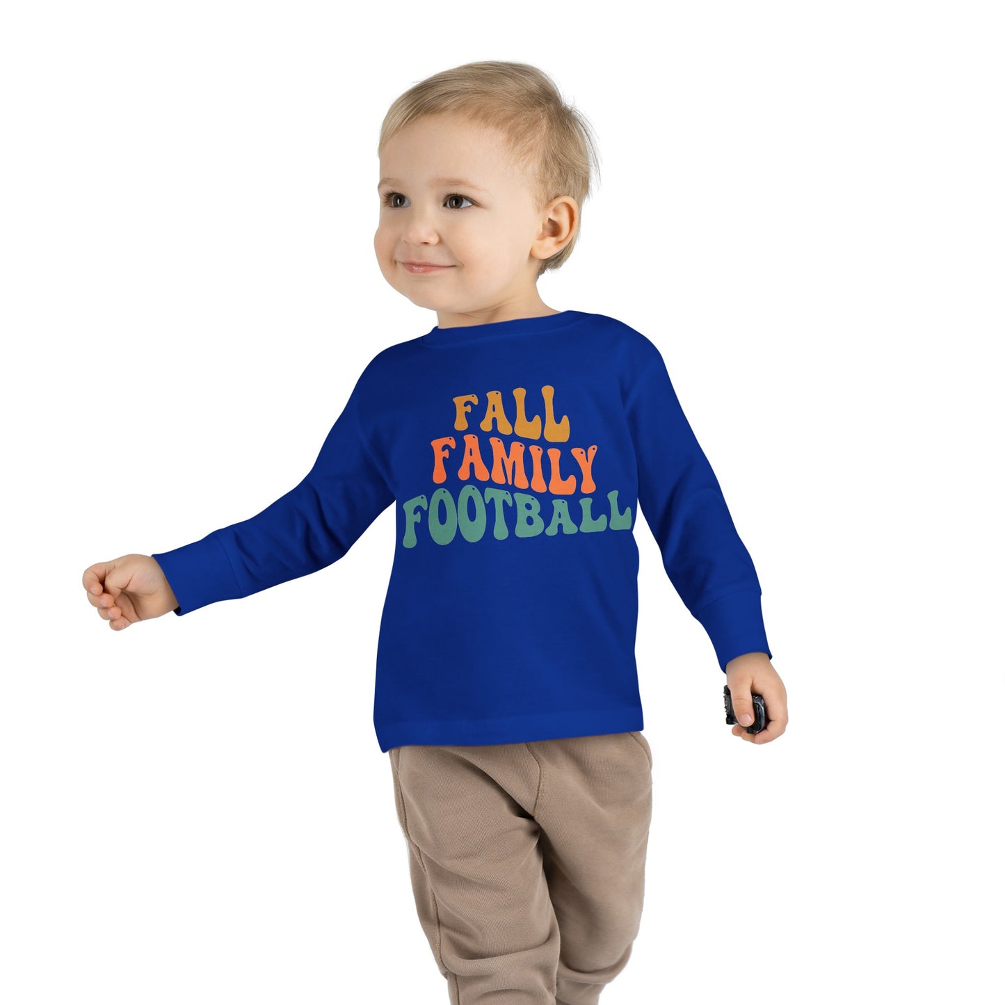 Fall Family Football Toddler Long Sleeve Tee