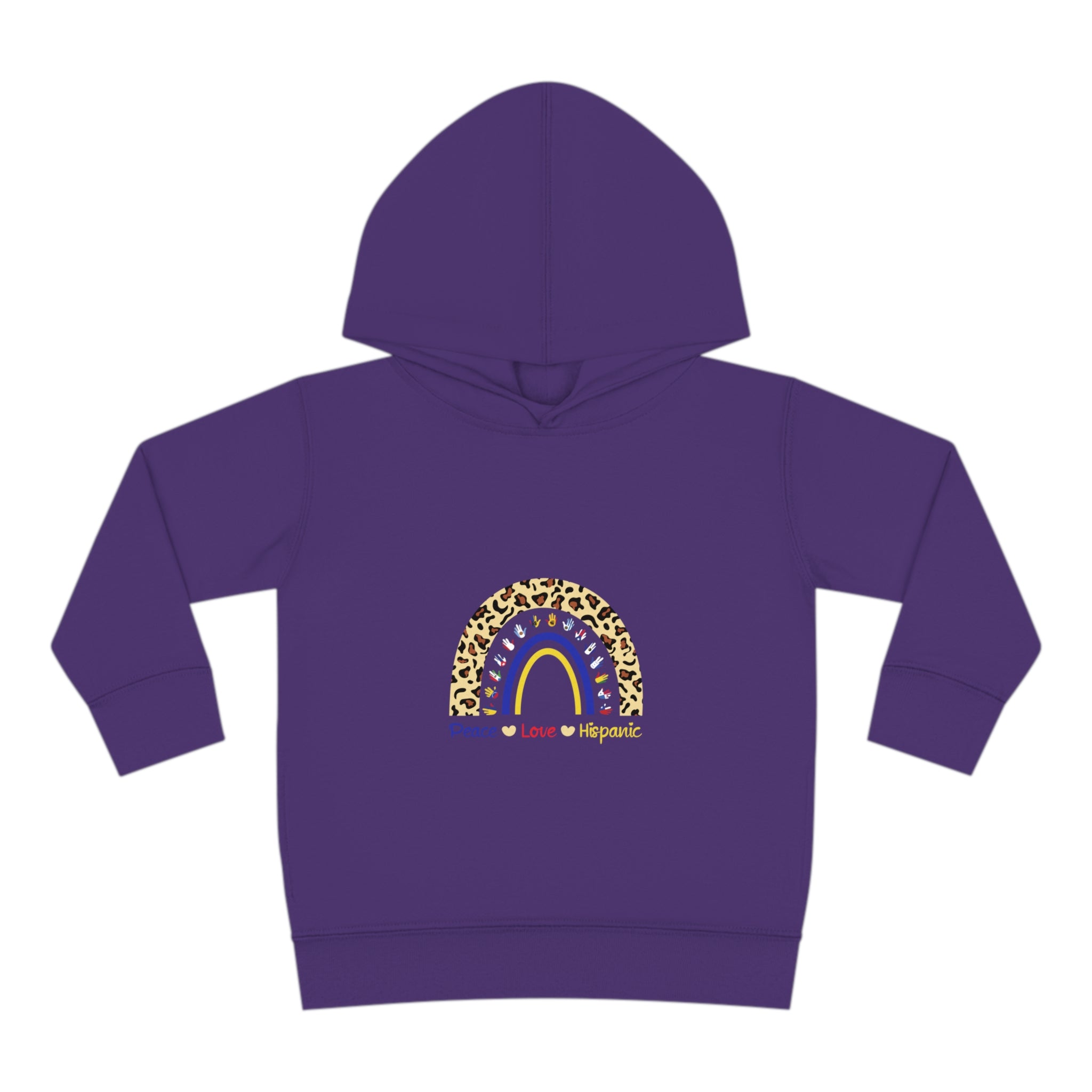 Leopard Rainbow - Hispanic Heritage Month Toddler Hoodie