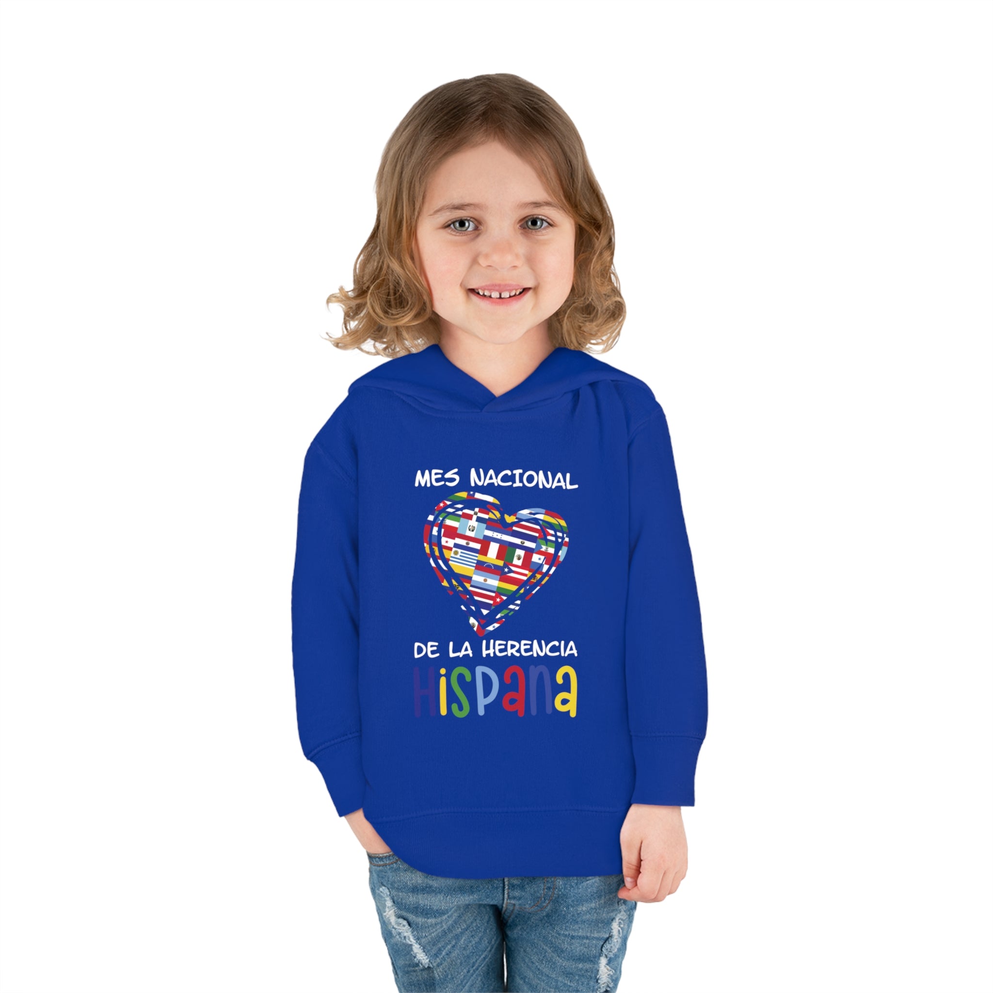 Mes Nacional Heart - Hispanic Heritage Month Toddler Hoodie