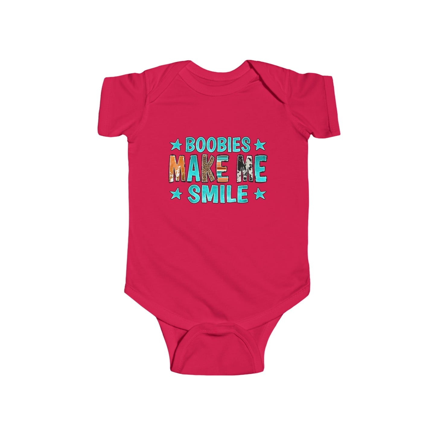 Boobies Make Me Smile - Onesie Infant Fine Jersey Bodysuit