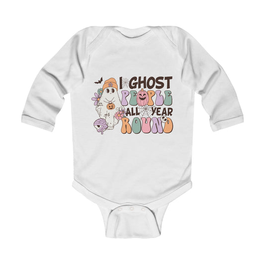 Ghost People All Year Round Infant Long Sleeve Bodysuit