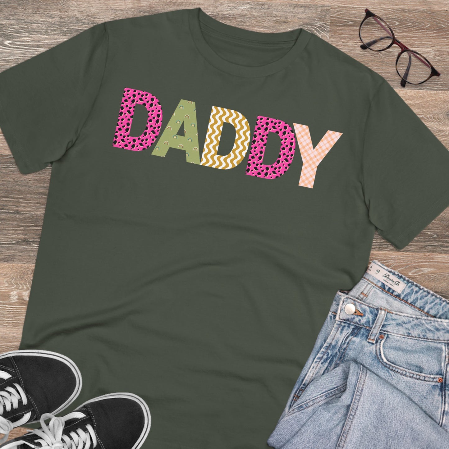 Daddy, Daddy T-shirt, Daddy Tee, Daddy & Me Tee, Organic Creator T-shirt - Unisex