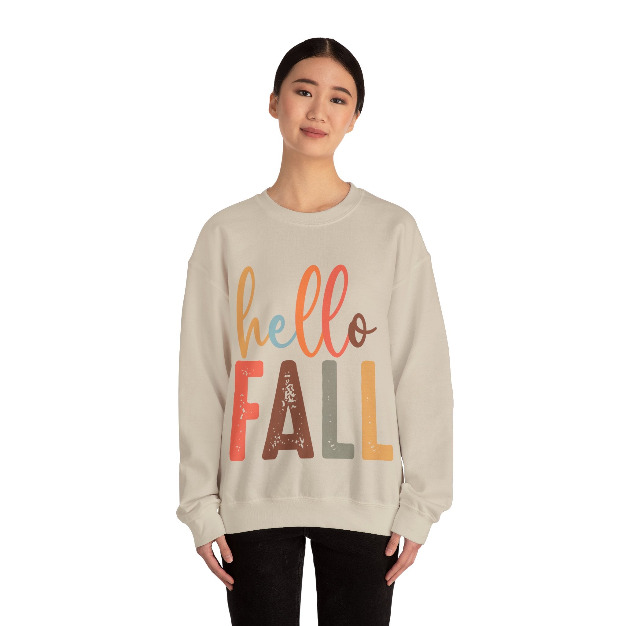 Hello Fall, Hellow Fall Sweatshirt,  Unisex Heavy Blend™ Crewneck Sweatshirt