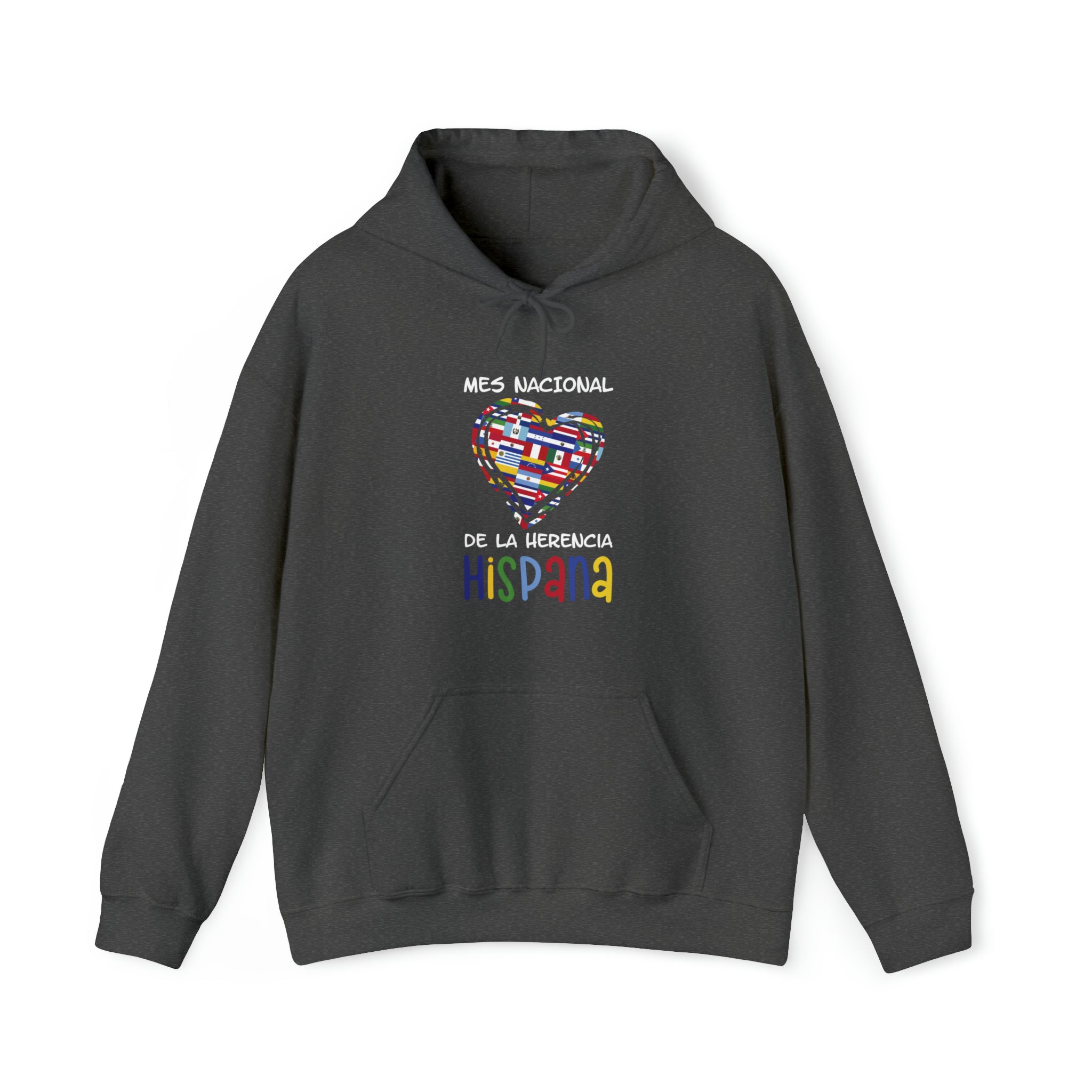 Mes Nacional Heart - Hispanic Heritage Month Unisex Hoodie