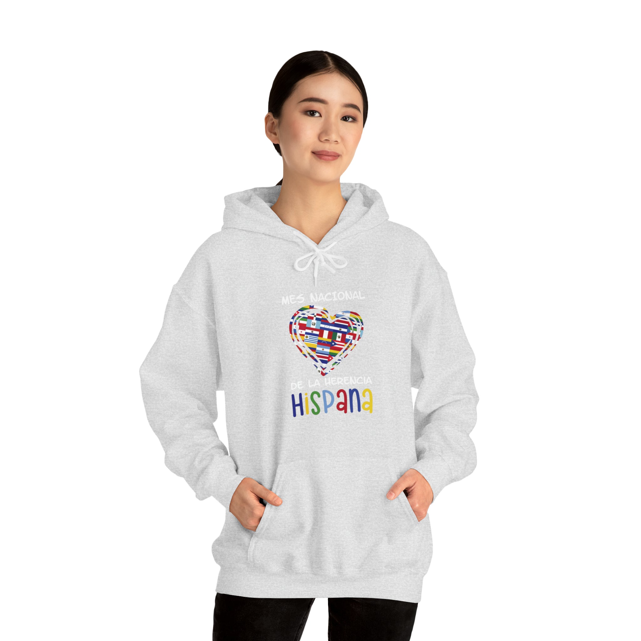 Mes Nacional Heart - Hispanic Heritage Month Unisex Hoodie