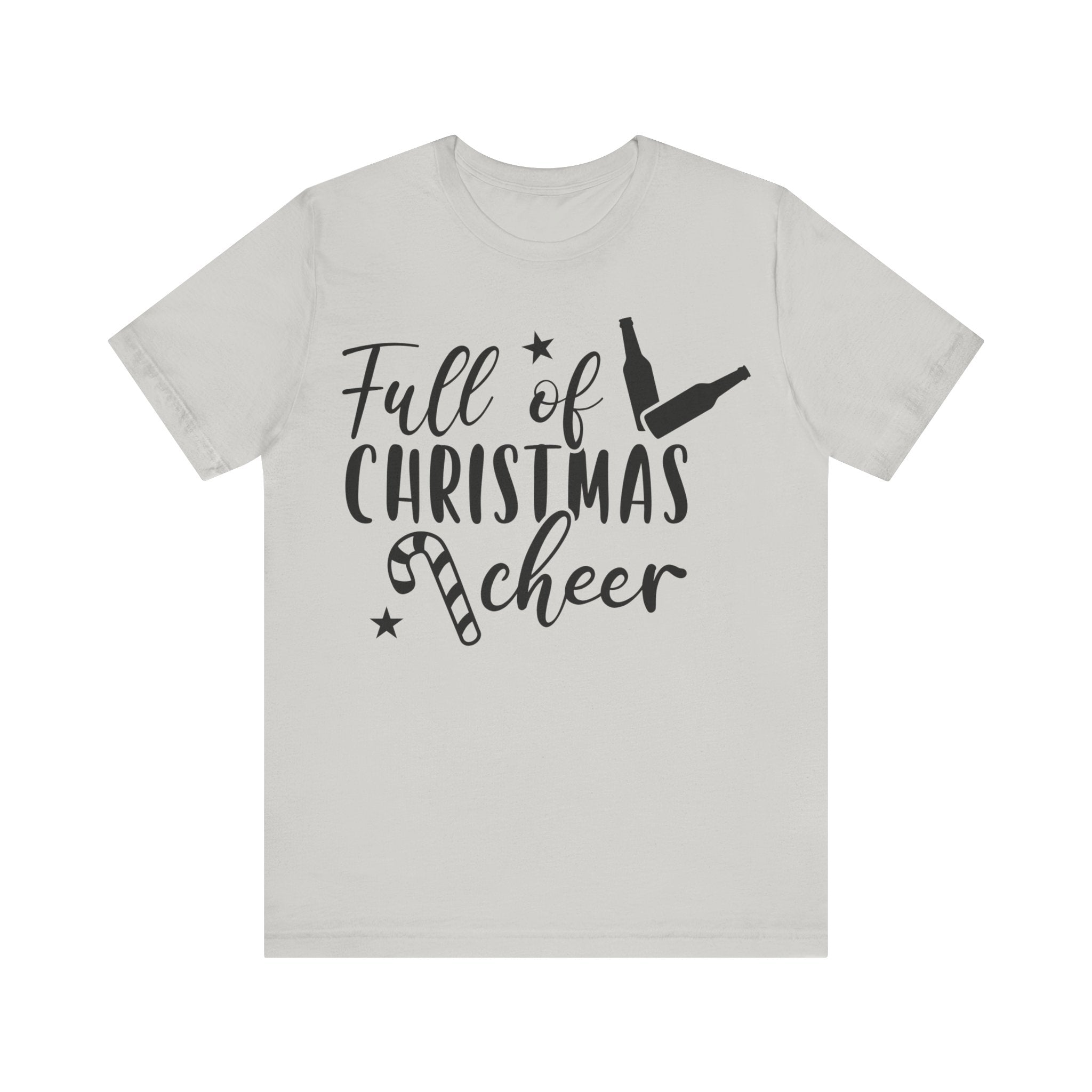 Full of Christmas Cheer & Beer Unisex Jersey Short Sleeve Tee