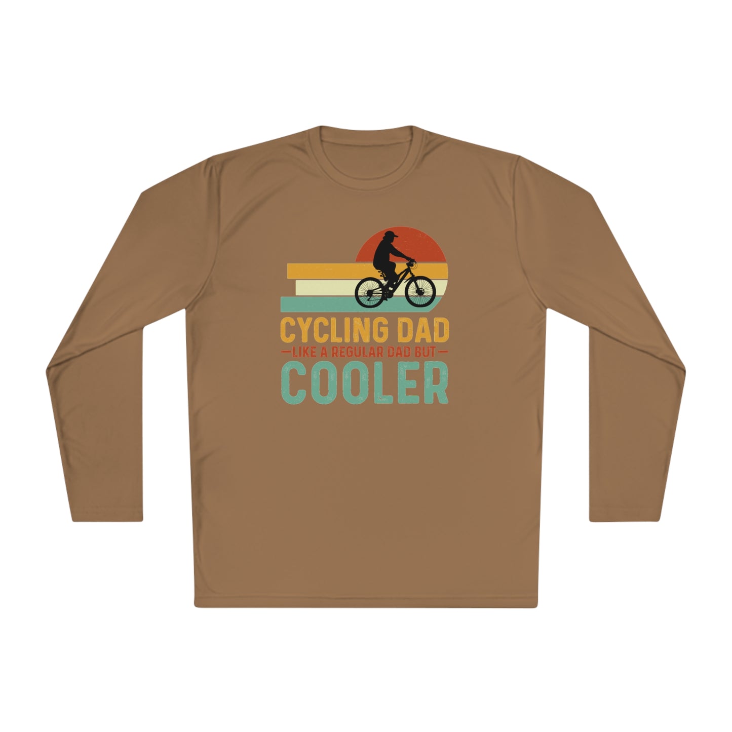 Cycling Dad Like A Regular Dad But Cooler Shirt ,Father's Day Shirt, Father Gift , Gift For Dad, Funny Bicycle Gift, Cycling Gift for Dad, Unisex Lightweight Long Sleeve Tee