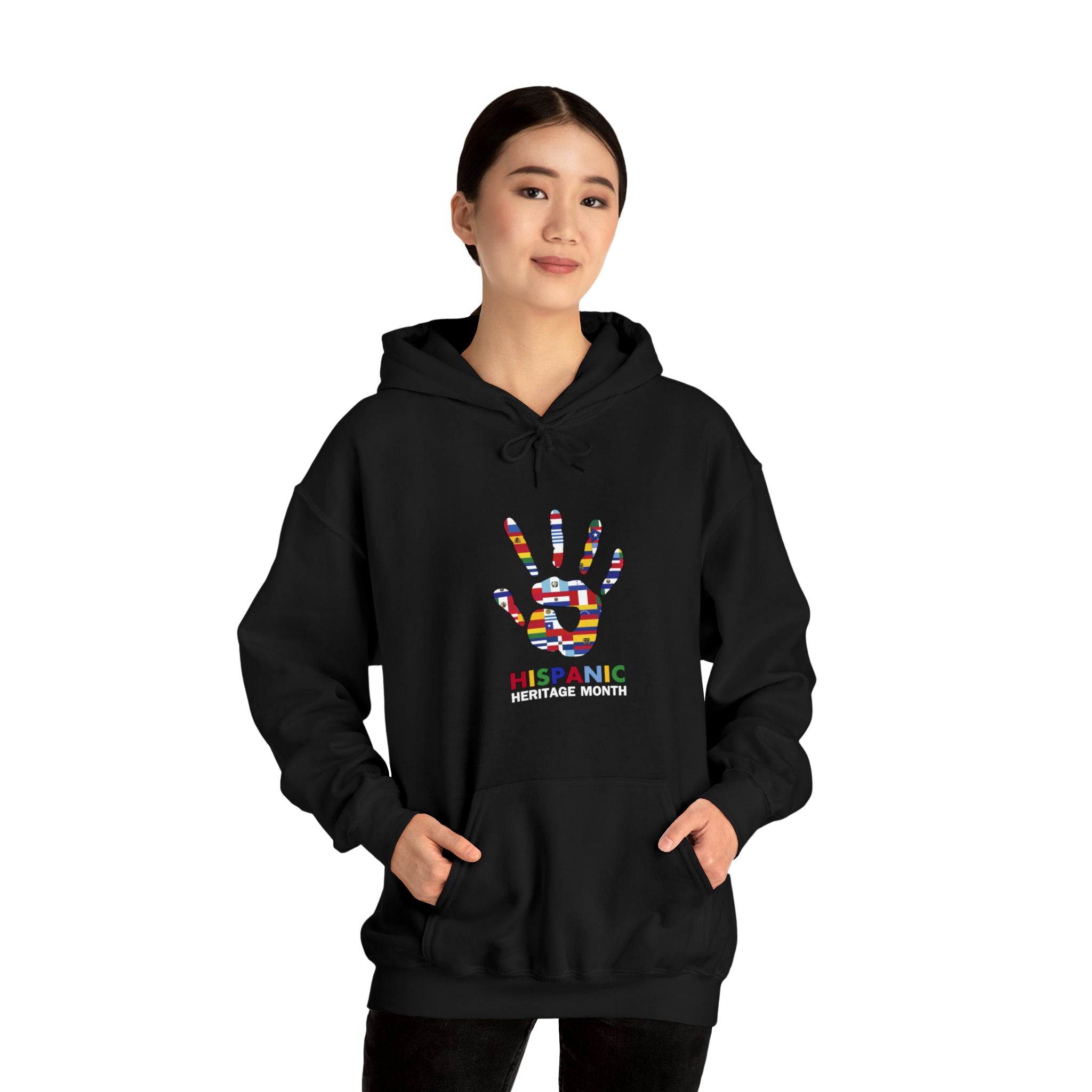 Flag Handprint - Hispanic Heritage Month Unisex Hoodie
