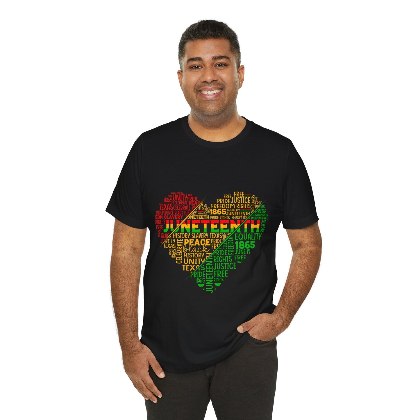 Juneteenth Heart Shirt, Juneteenth shirt unisex, Black Culture, Black History, Black Lives Matter Tee, Juneteenth T-Shirt, Free-ish Shirt, Unisex Jersey Short Sleeve Tee