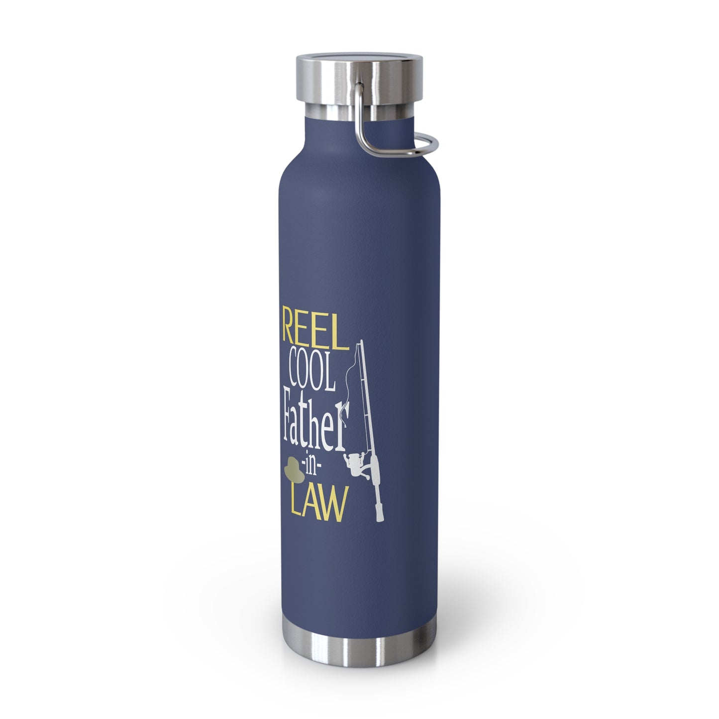 Reel Cool Father-In-Law Copper Vacuum Insulated Bottle, 22oz