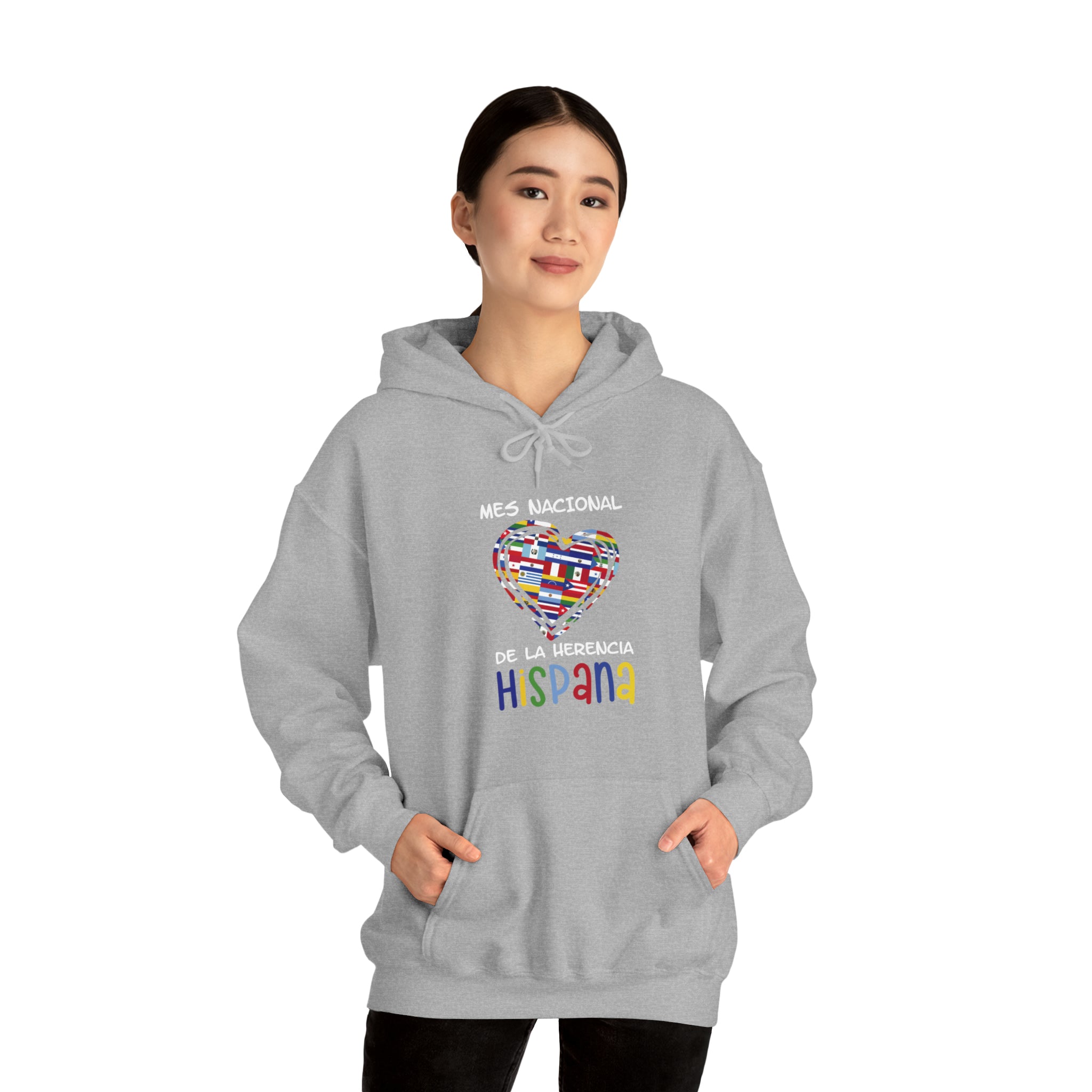 Mes Nacional Heart - Hispanic Heritage Month Unisex Hoodie