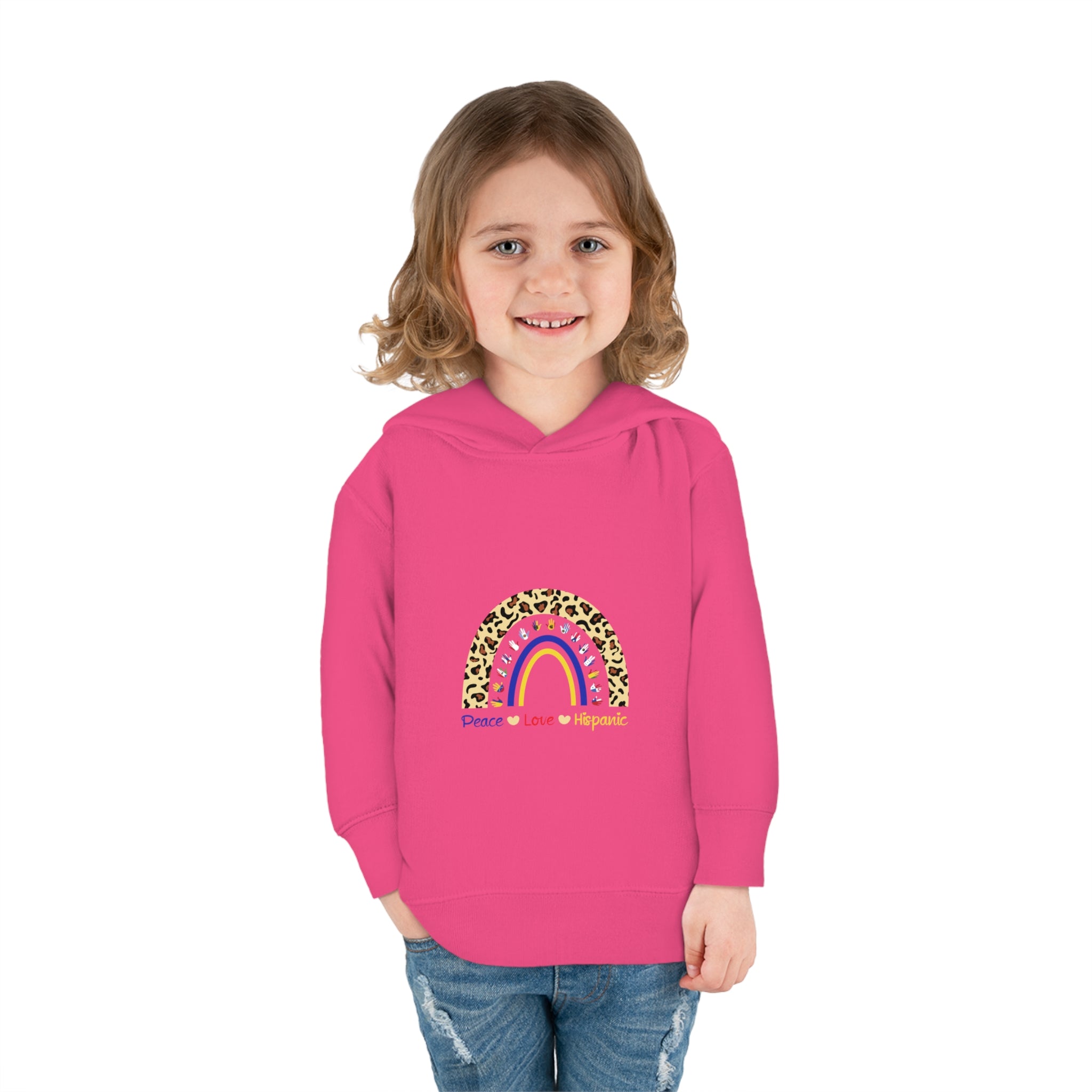 Leopard Rainbow - Hispanic Heritage Month Toddler Hoodie
