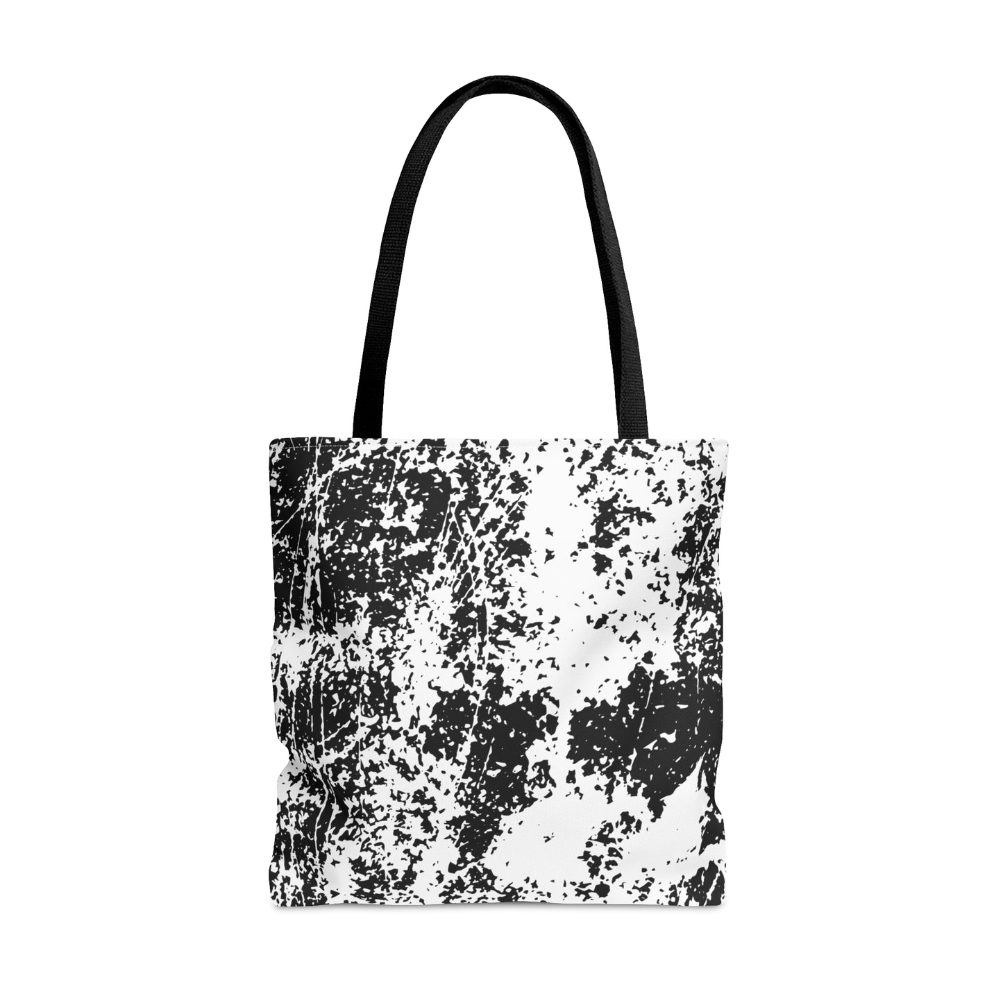 Distressed Black & WhiteTote Bag (AOP)