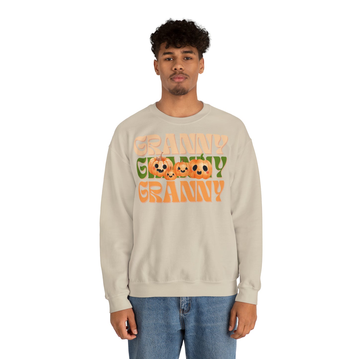 Granny Pumpkin Unisex Heavy Blend™ Crewneck Sweatshirt