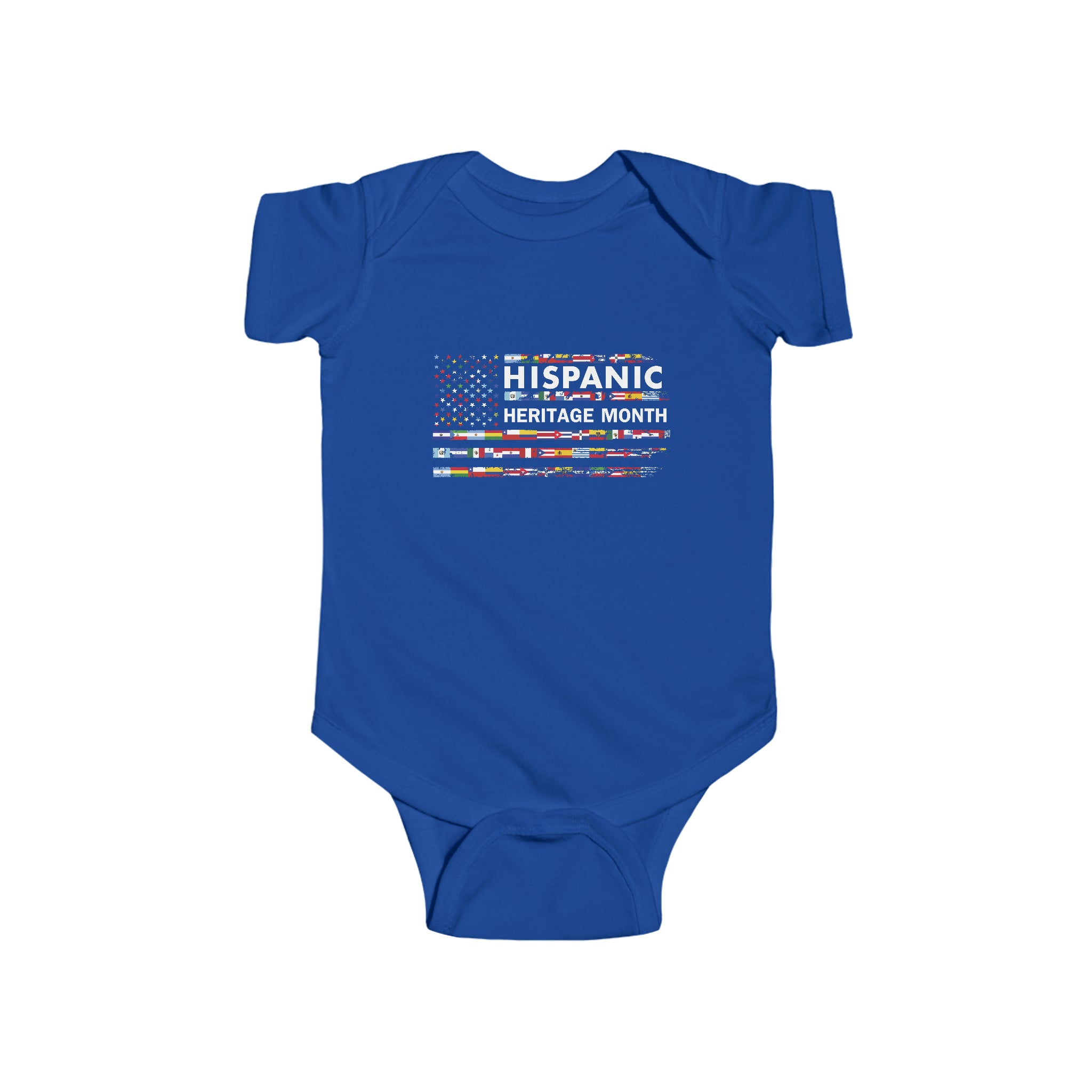 USA Flags - Hispanic Heritage Month Infant  Bodysuit