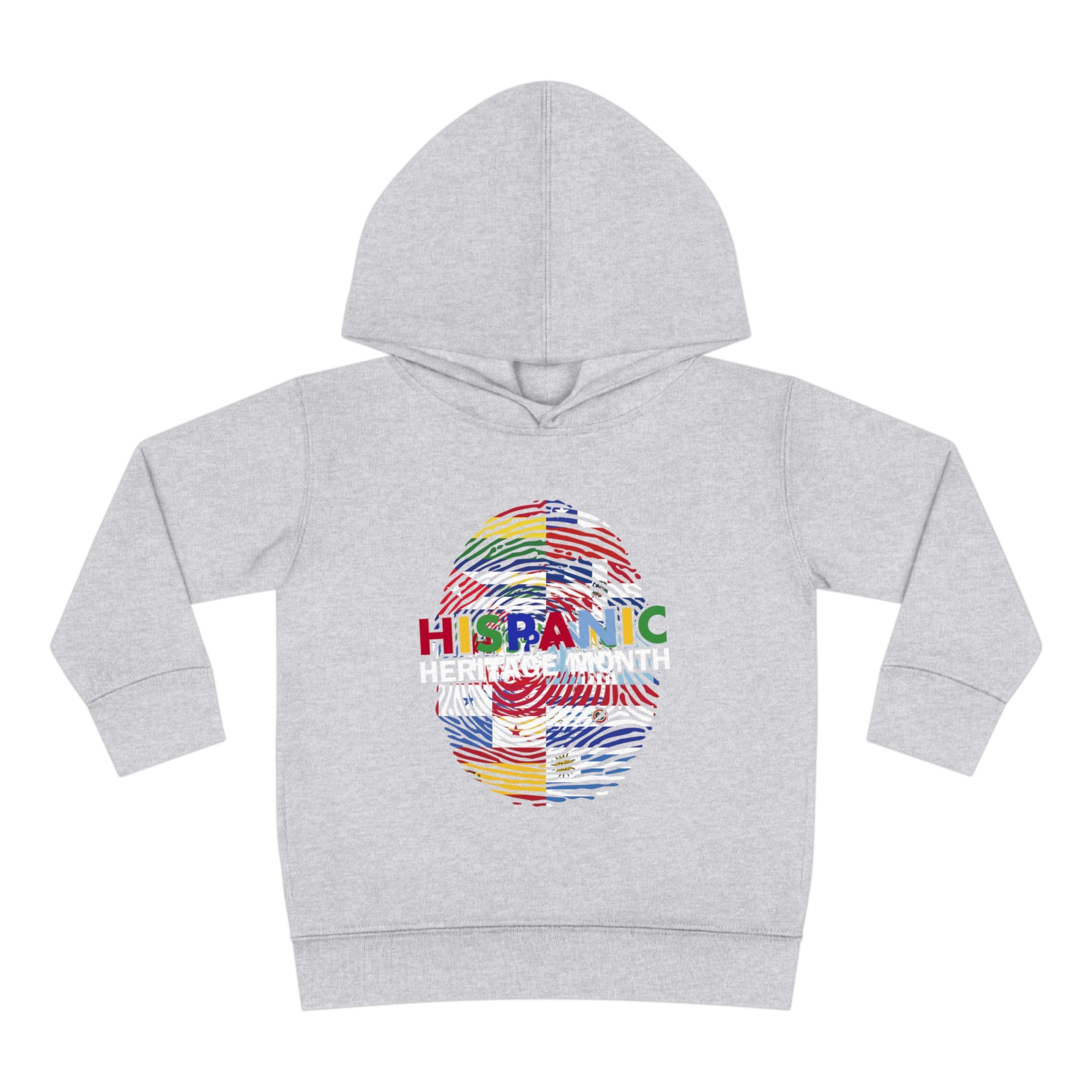 Flag Fingerprint - Hispanic Heritage Month Toddler Hoodie