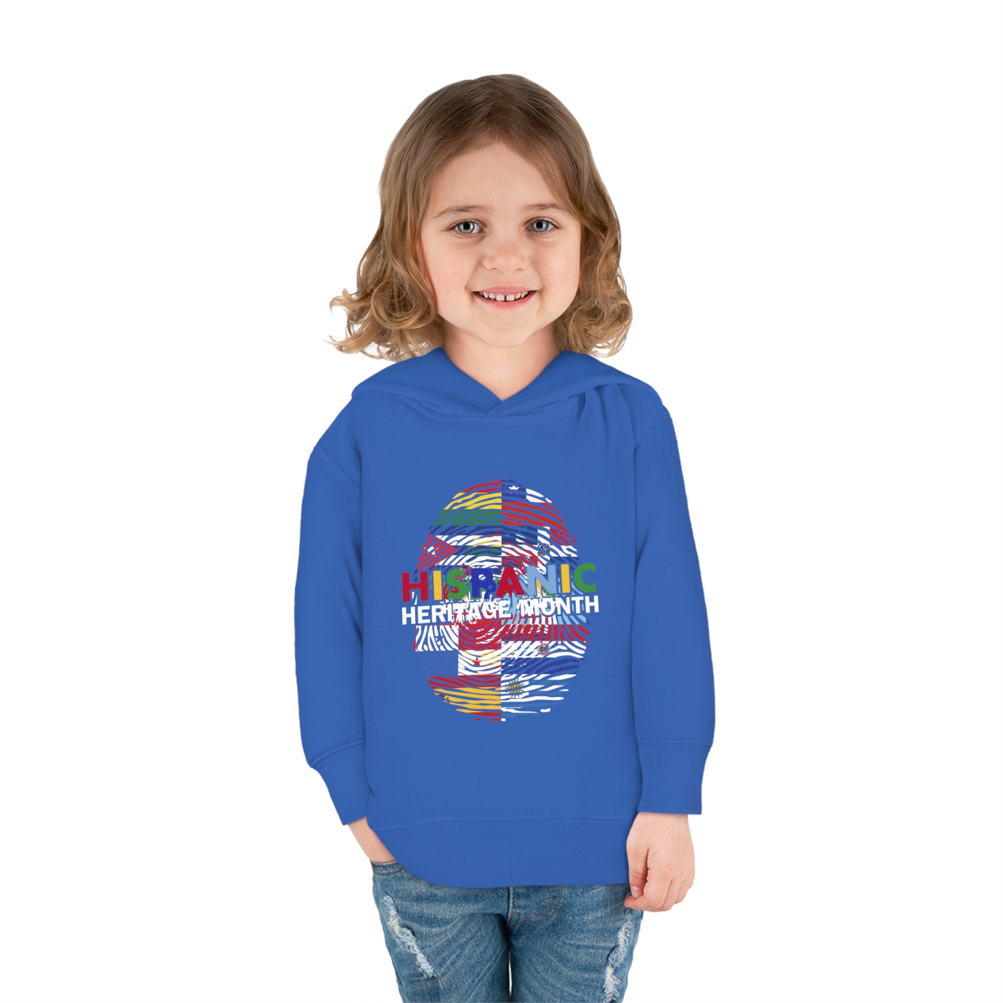 Flag Fingerprint - Hispanic Heritage Month Toddler Hoodie