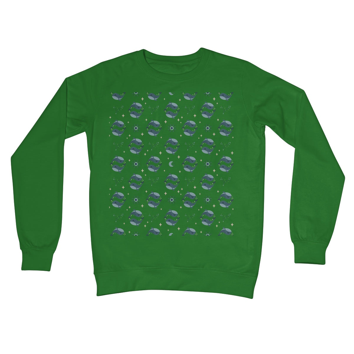 Pisces Pattern Crew Neck Sweatshirt