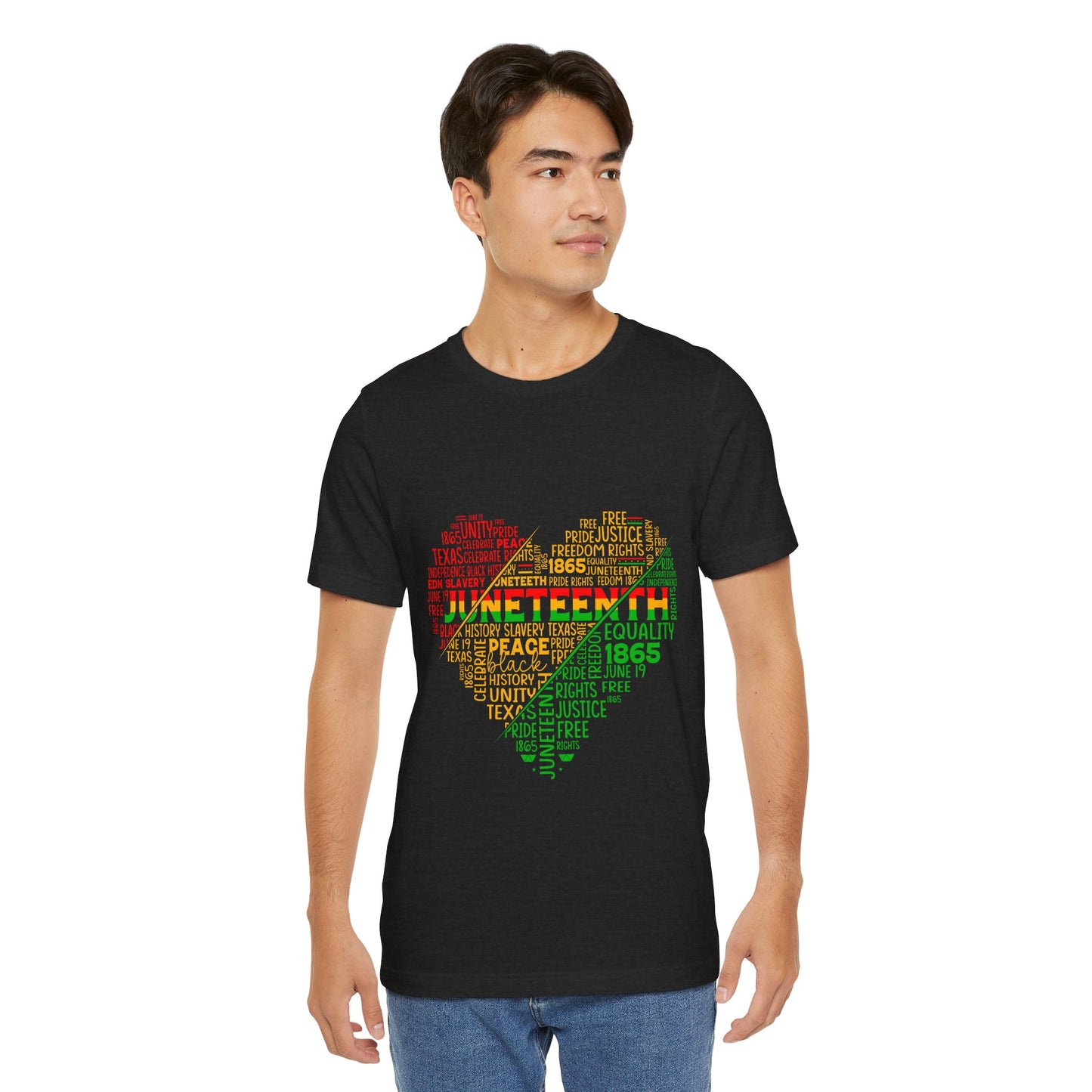 Juneteenth Heart Shirt, Juneteenth shirt unisex, Black Culture, Black History, Black Lives Matter Tee, Juneteenth T-Shirt, Free-ish Shirt, Unisex Jersey Short Sleeve Tee