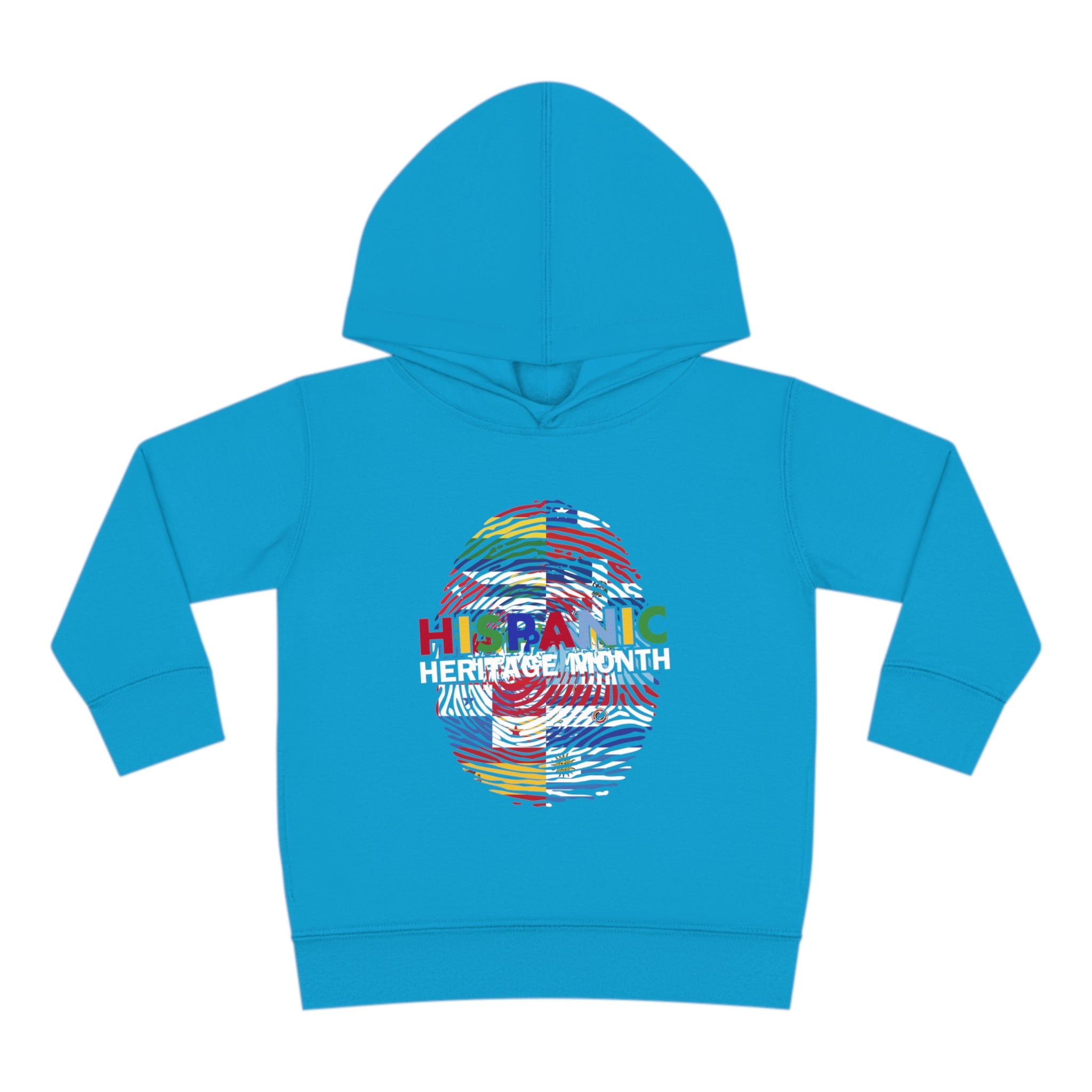 Flag Fingerprint - Hispanic Heritage Month Toddler Hoodie