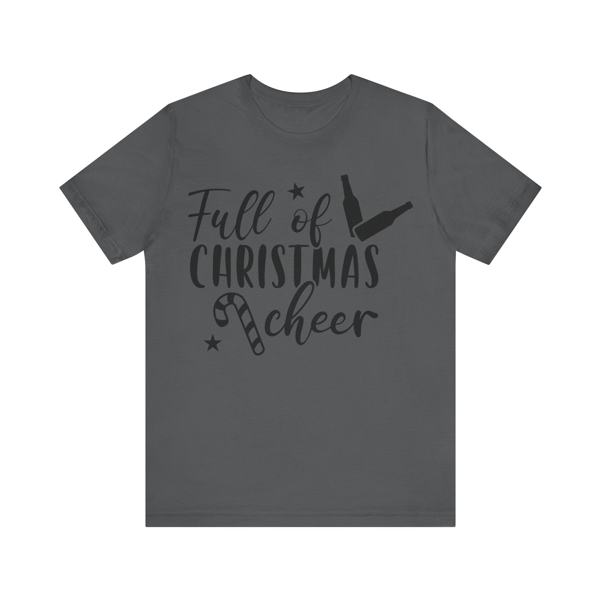 Full of Christmas Cheer & Beer Unisex Jersey Short Sleeve Tee