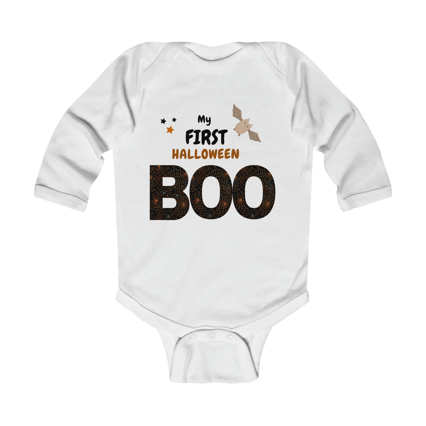 My First Halloween Boo Infant Long Sleeve Bodysuit