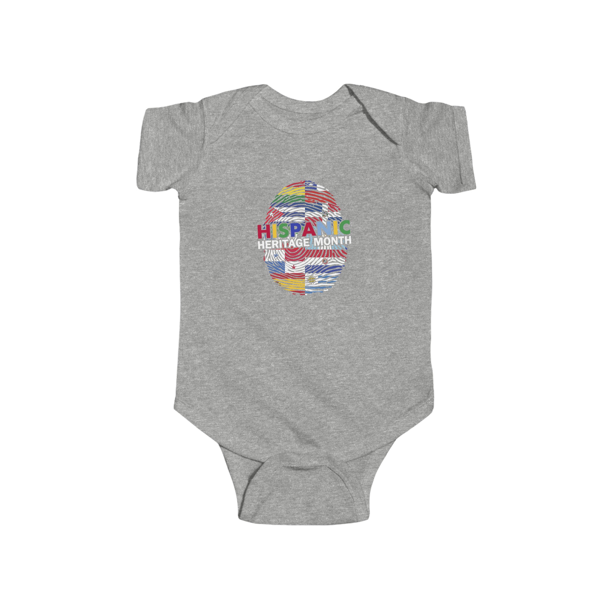 Flag Fingerprint - Hispanic Heritage Month Infant  Bodysuit