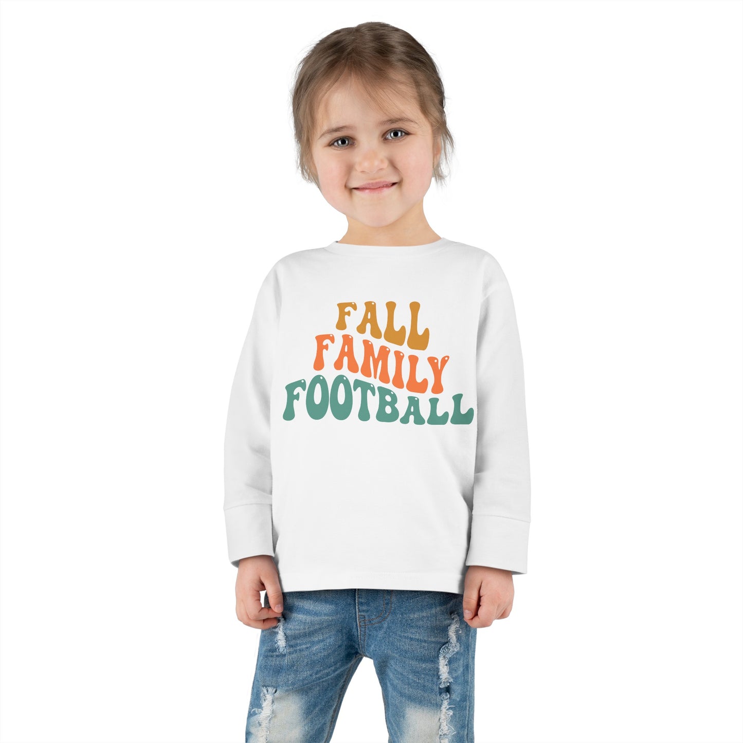 Fall Family Football Toddler Long Sleeve Tee