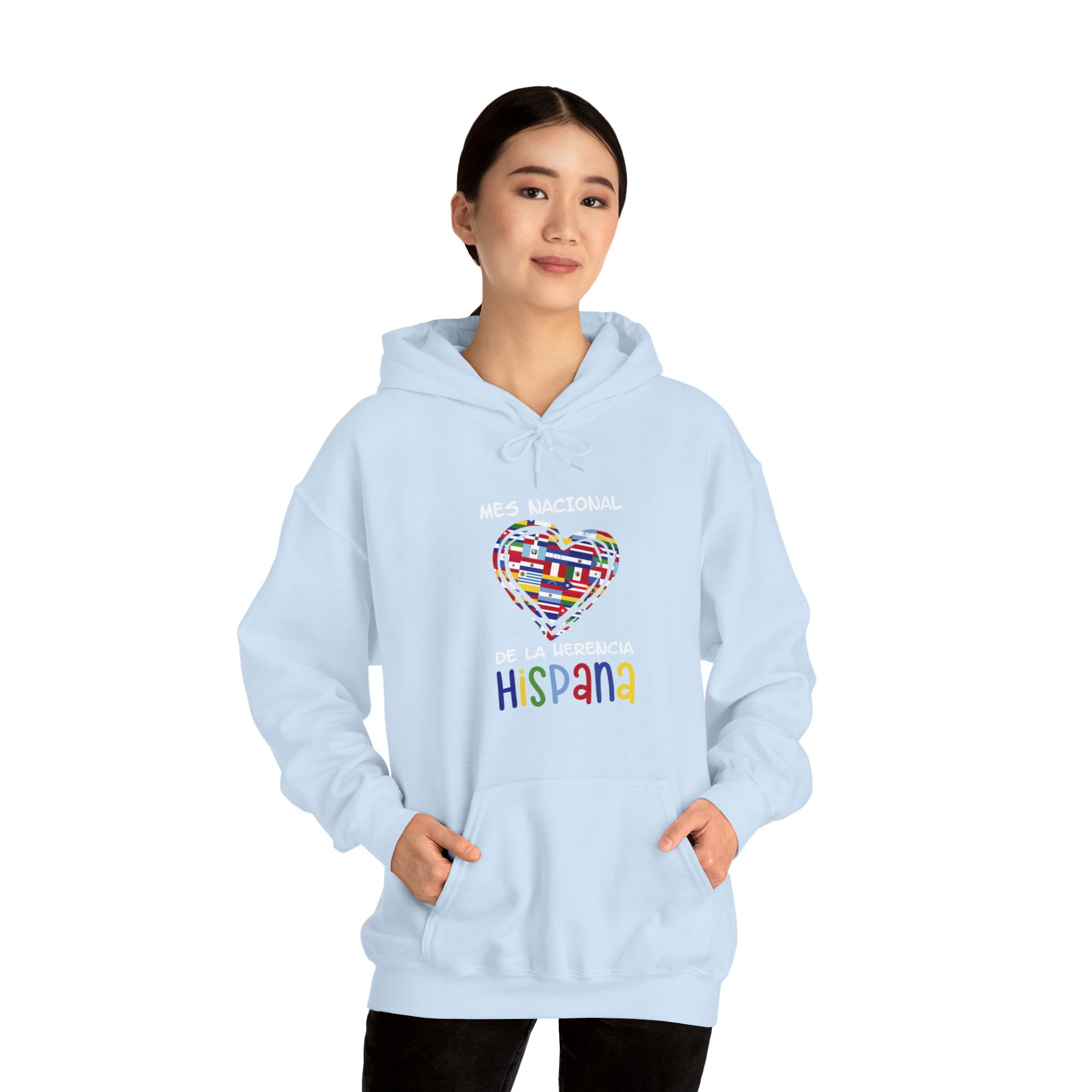 Mes Nacional Heart - Hispanic Heritage Month Unisex Hoodie