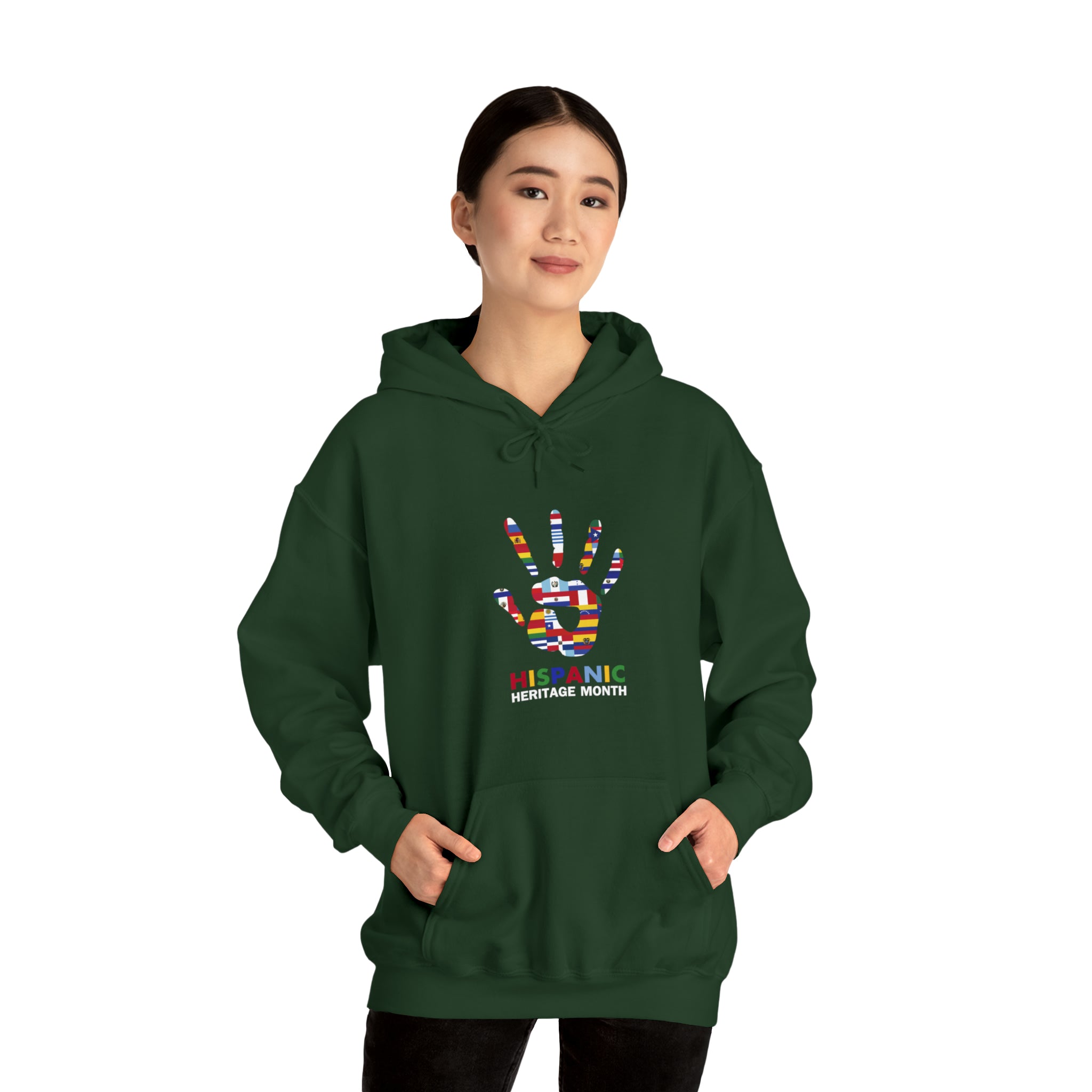 Flag Handprint - Hispanic Heritage Month Unisex Hoodie