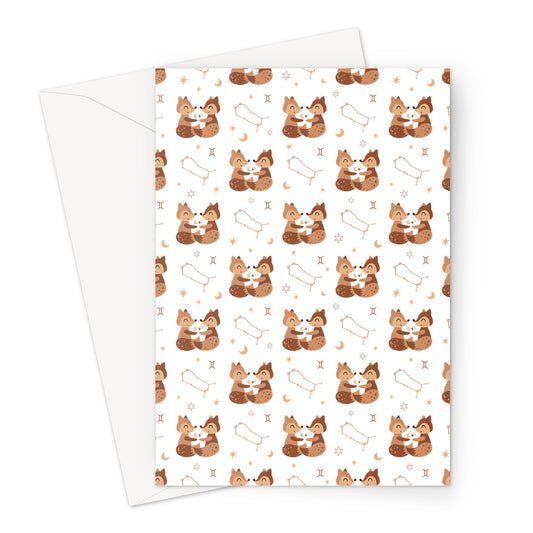 Gemini Pattern Greeting Card