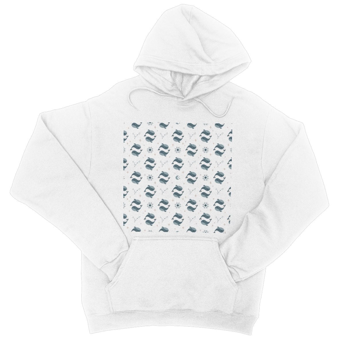 Pisces Pattern College Hoodie