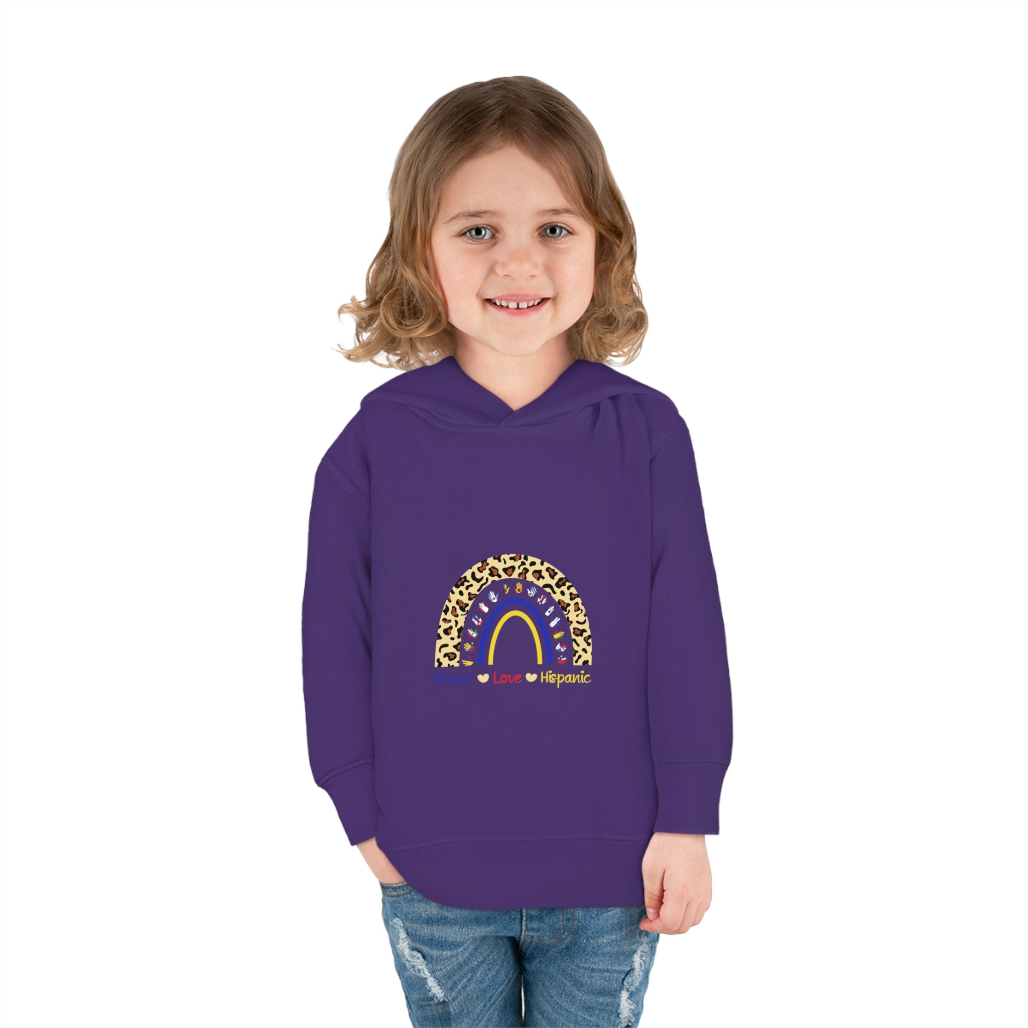Leopard Rainbow - Hispanic Heritage Month Toddler Hoodie