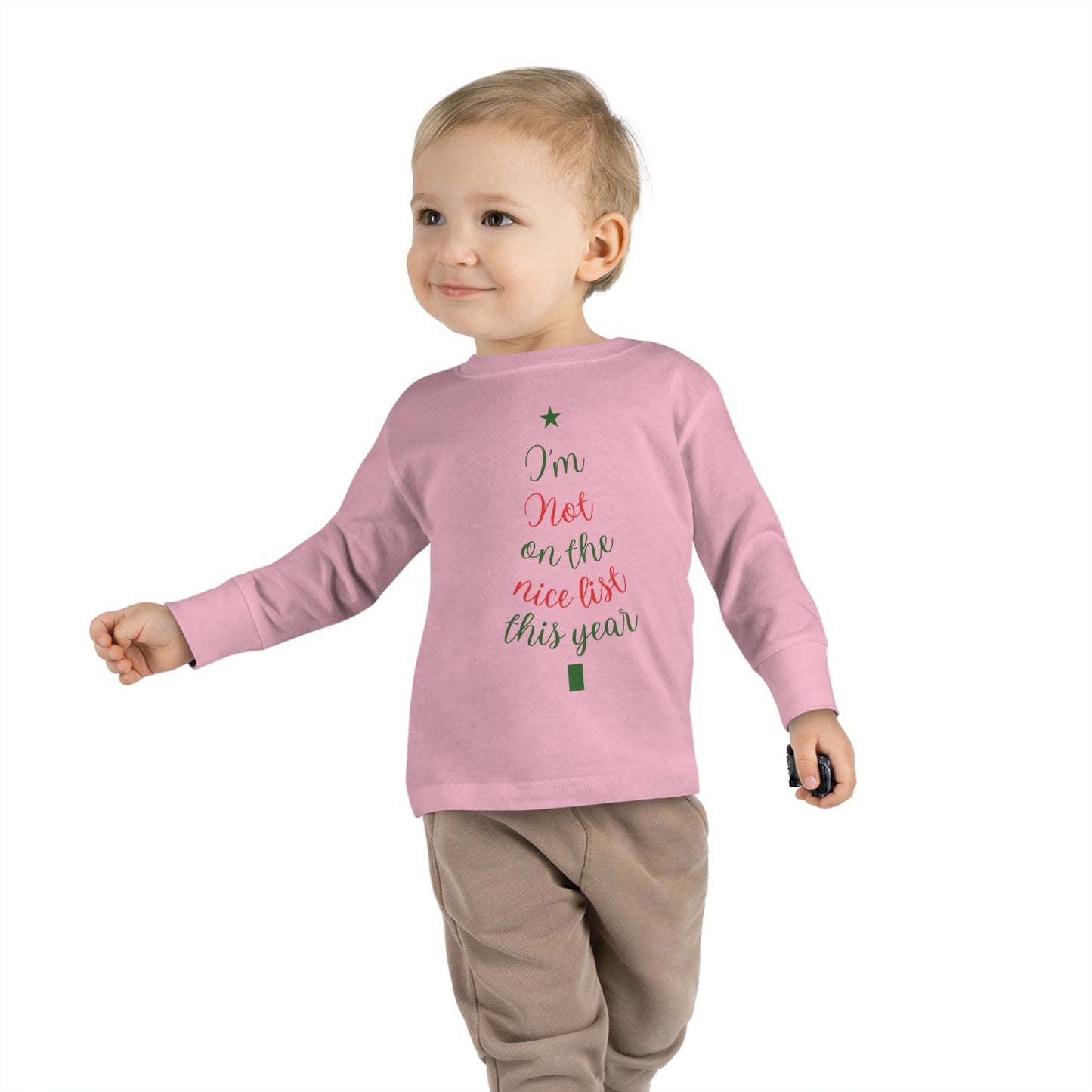 I'm Not on The Nice List This Year Toddler Long Sleeve Tee