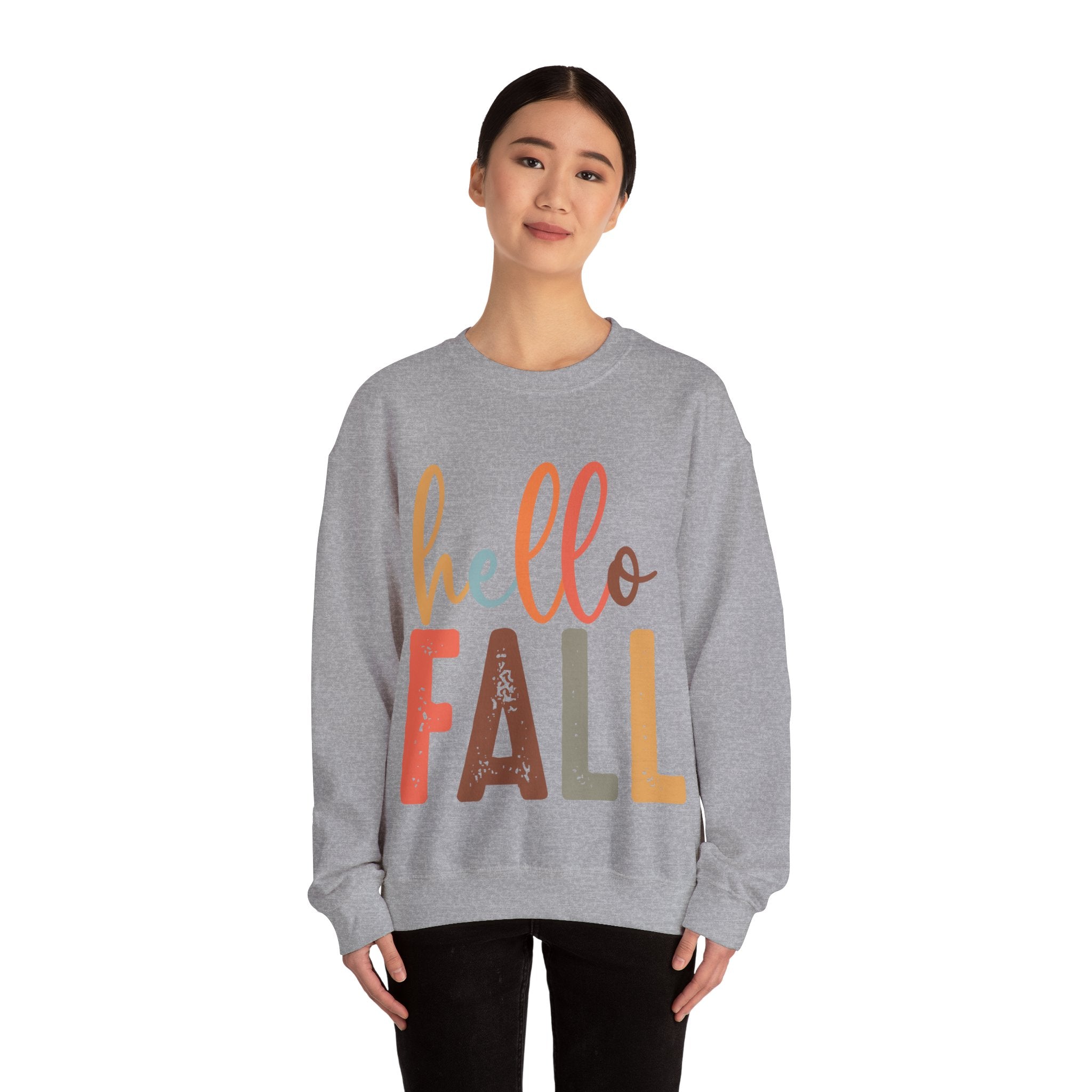 Hello Fall, Hellow Fall Sweatshirt,  Unisex Heavy Blend™ Crewneck Sweatshirt