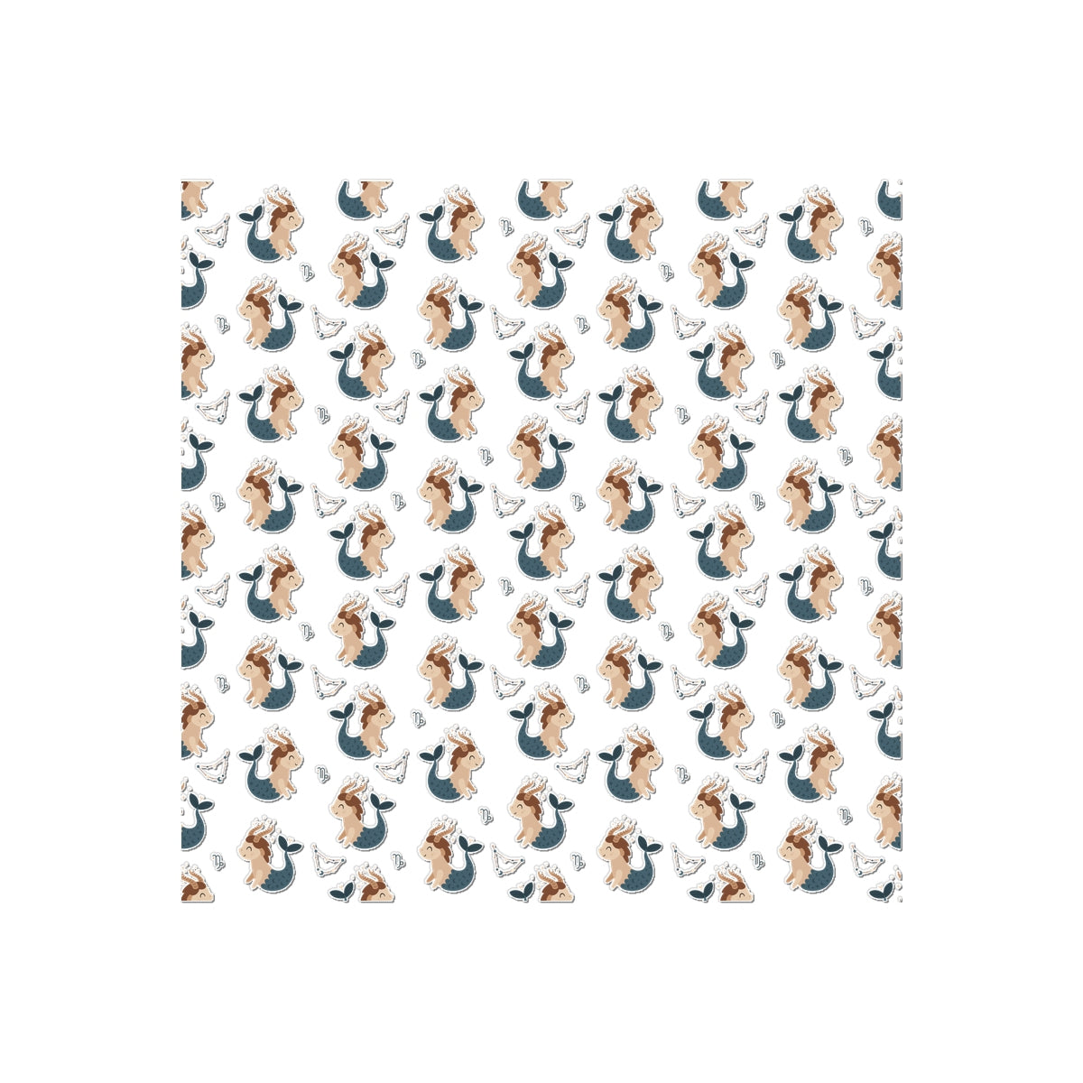 Capricorn Pattern Temporary Tattoo
