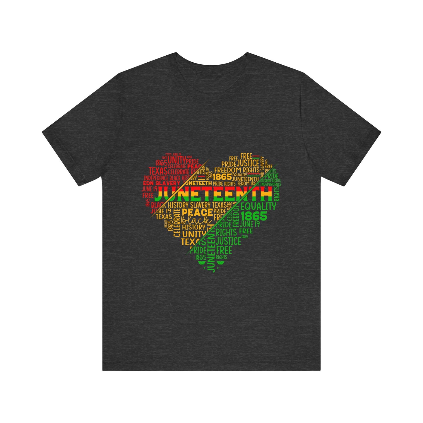 Juneteenth Heart Shirt, Juneteenth shirt unisex, Black Culture, Black History, Black Lives Matter Tee, Juneteenth T-Shirt, Free-ish Shirt, Unisex Jersey Short Sleeve Tee