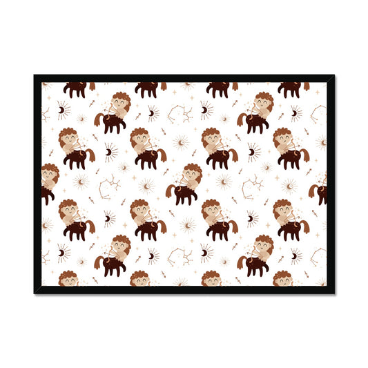 Sagittarius Pattern Framed Print