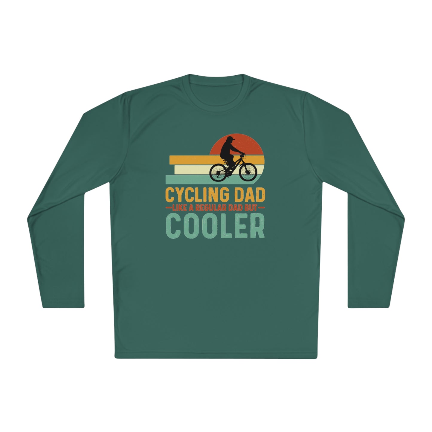 Cycling Dad Like A Regular Dad But Cooler Shirt ,Father's Day Shirt, Father Gift , Gift For Dad, Funny Bicycle Gift, Cycling Gift for Dad, Unisex Lightweight Long Sleeve Tee